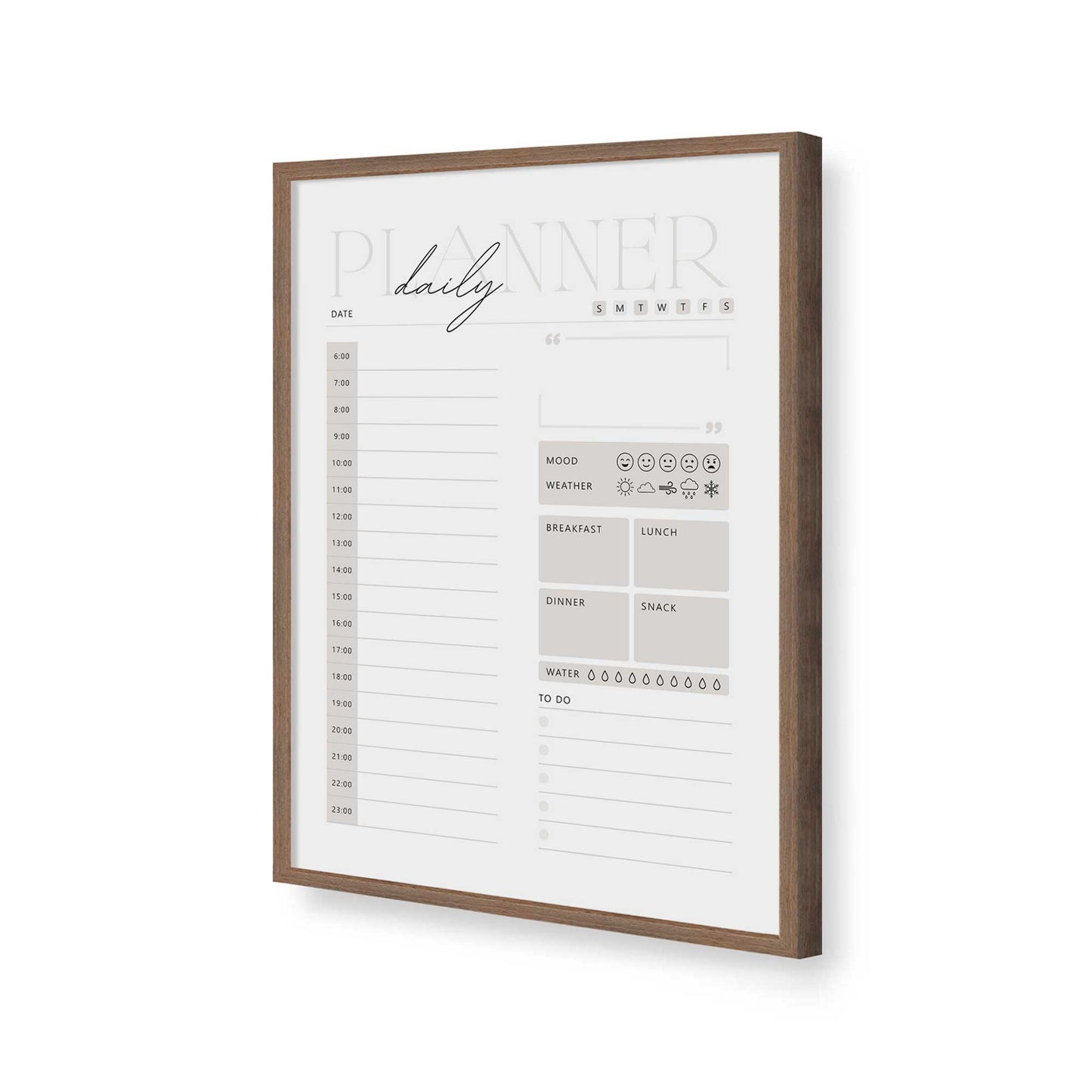 [Color:Walnut], Picture of art in a Walnut frame of the corner