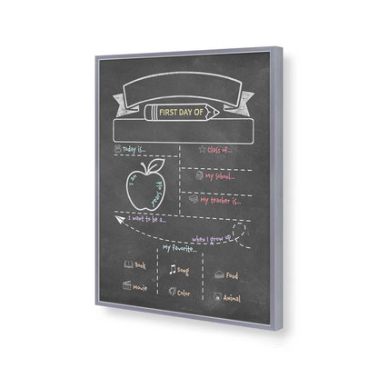 [Color:Polished Chrome], Picture of art in a Polished Chrome frame of the corner