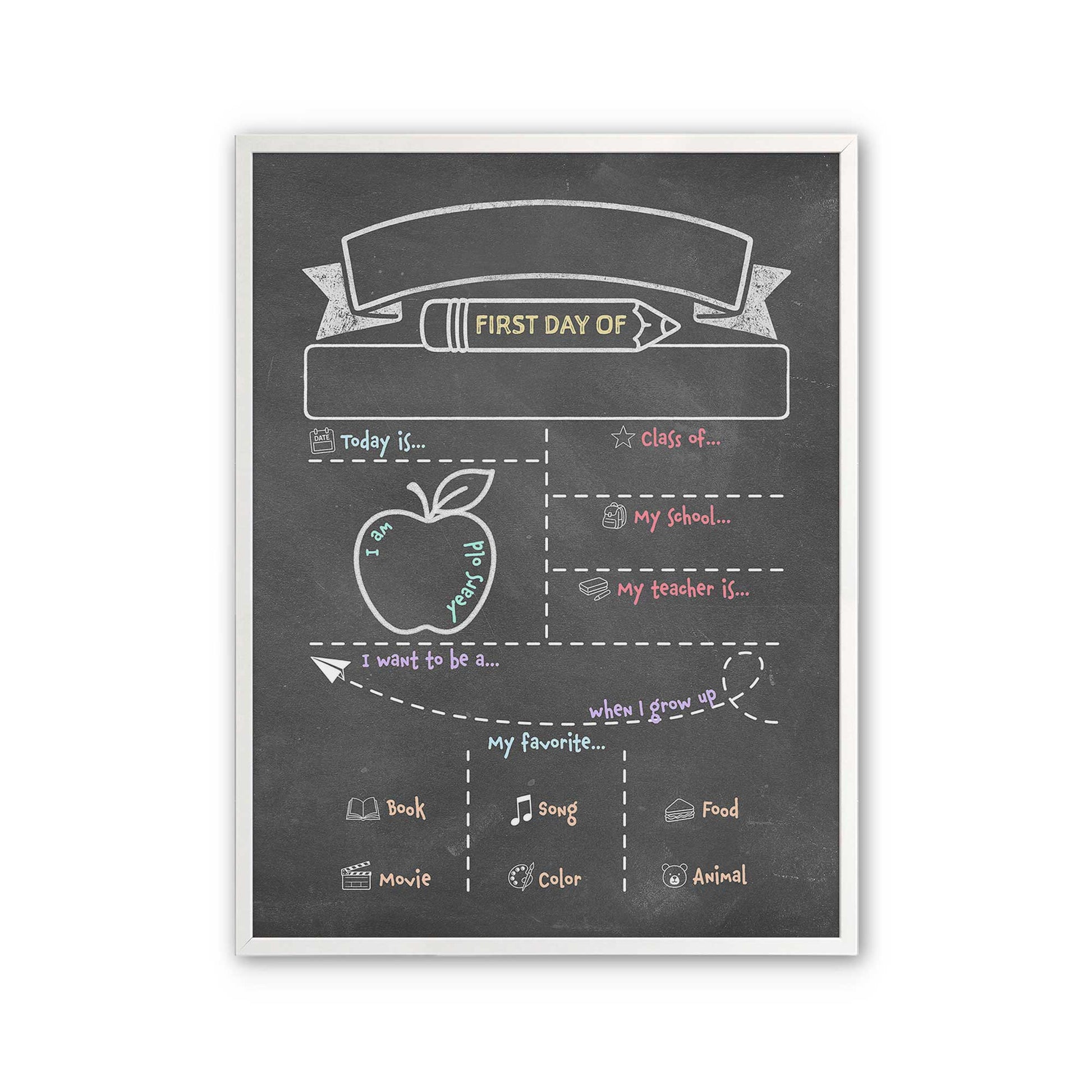 [Color:Opaque White], Picture of art in a Opaque White frame