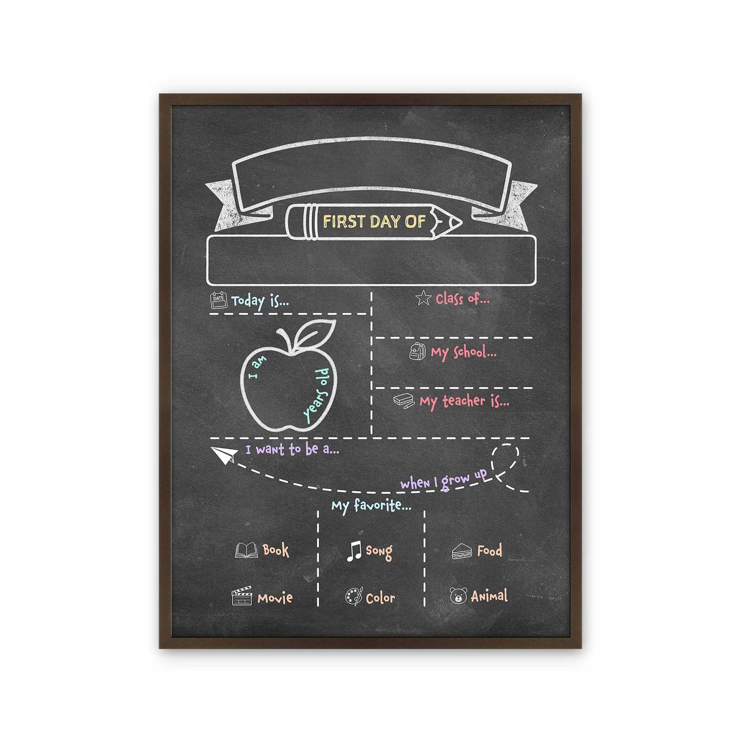 [Color:Belvinder Brown], Picture of art in a Belvinder Brown frame