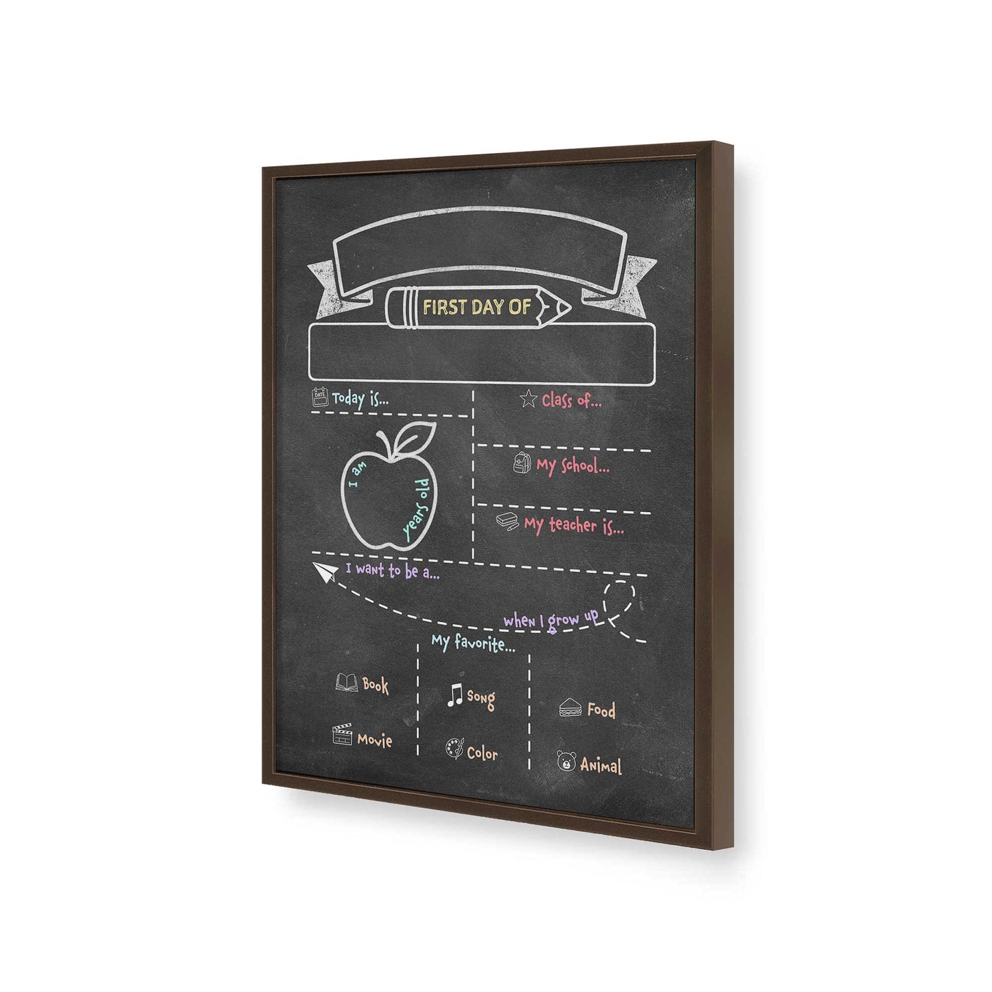 [Color:Belvinder Brown], Picture of art in a Belvinder Brown frame of the corner