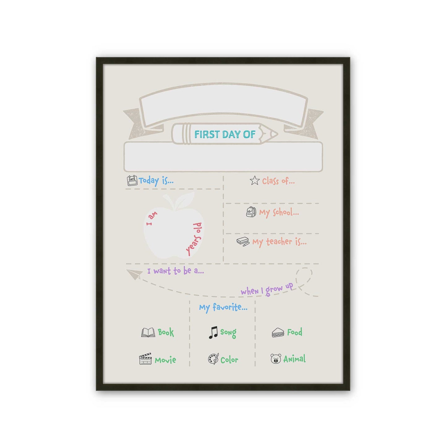 [Color:Satin Black], Picture of art in a Satin Black frame