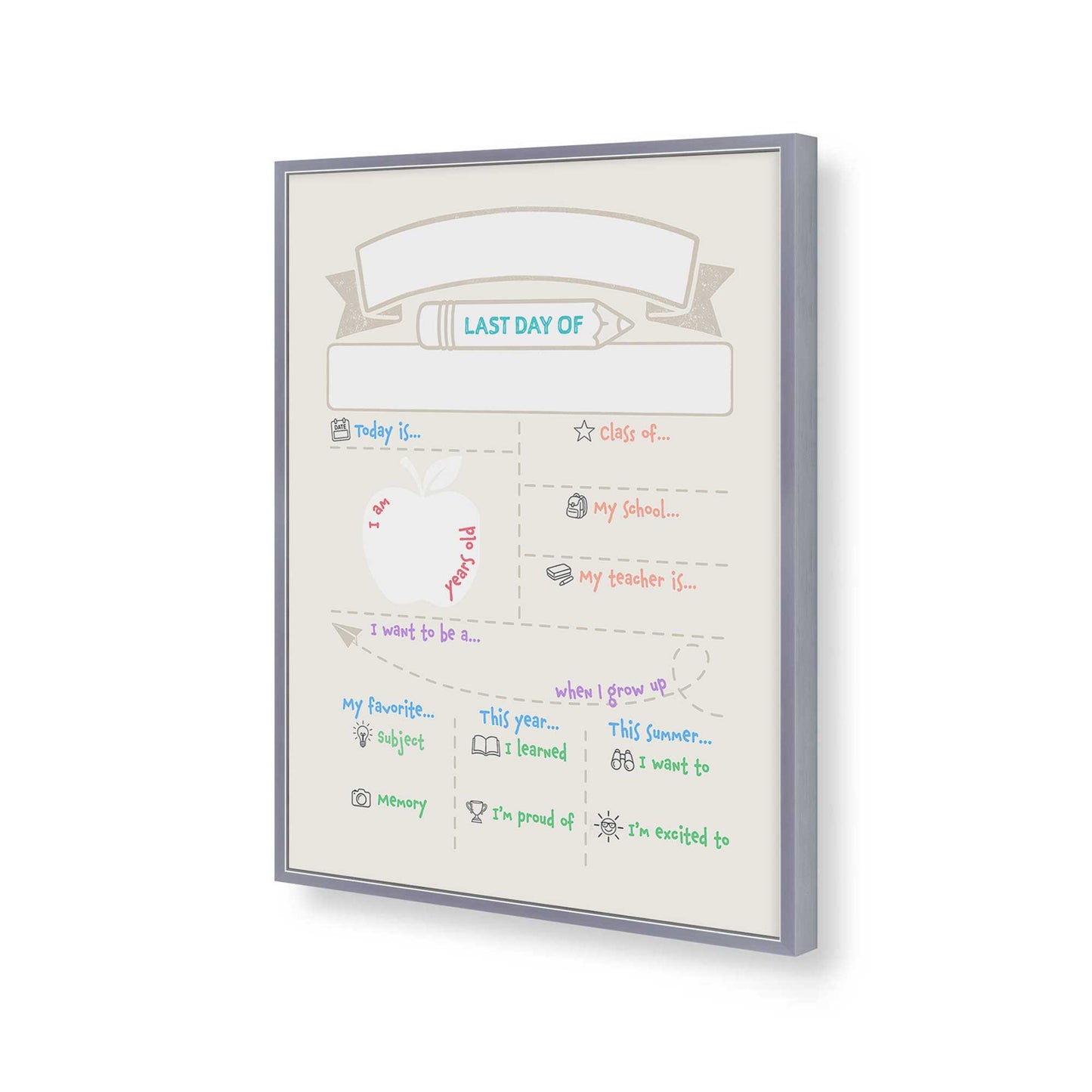 [Color:Polished Chrome], Picture of art in a Polished Chrome frame of the corner