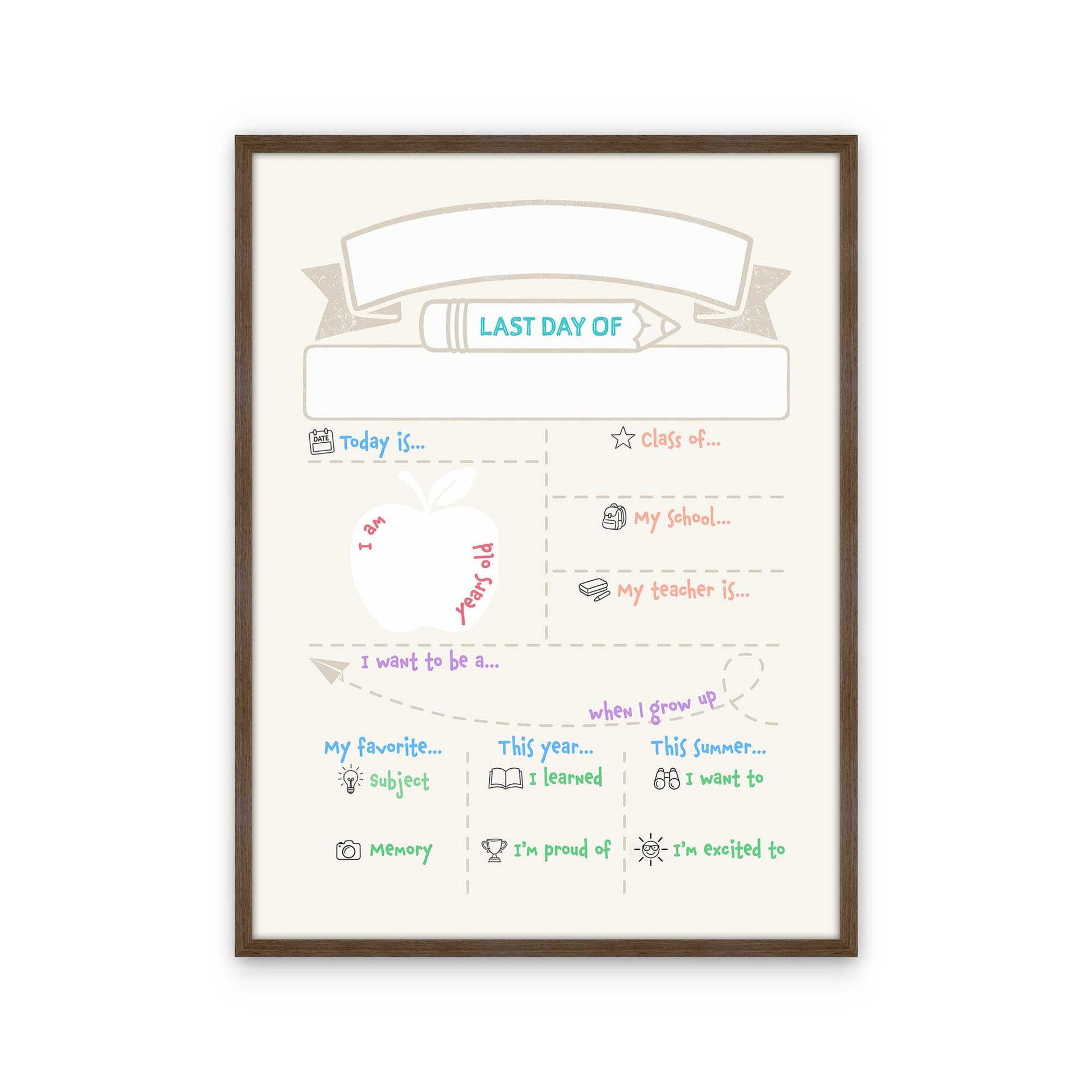 [Color:Walnut], Picture of art in a Walnut frame