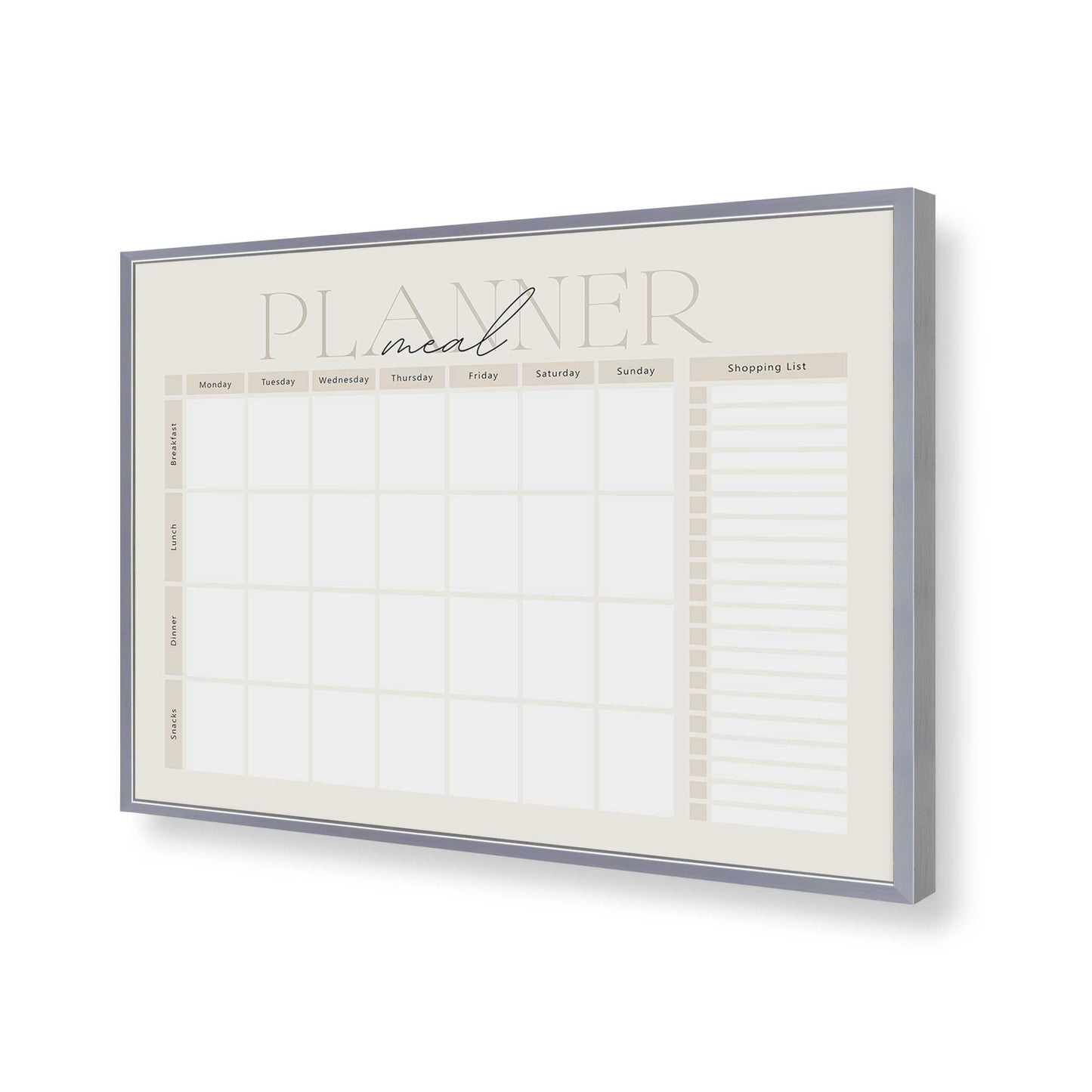 [Color:Polished Chrome], Picture of art in a Polished Chrome frame of the corner