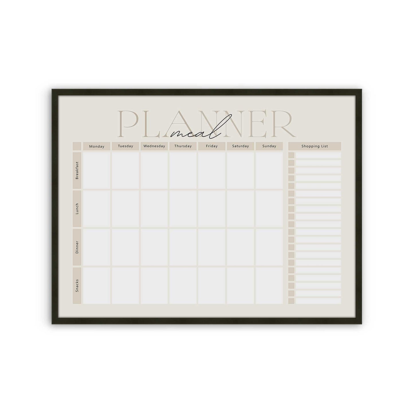 [Color:Satin Black], Picture of art in a Satin Black frame