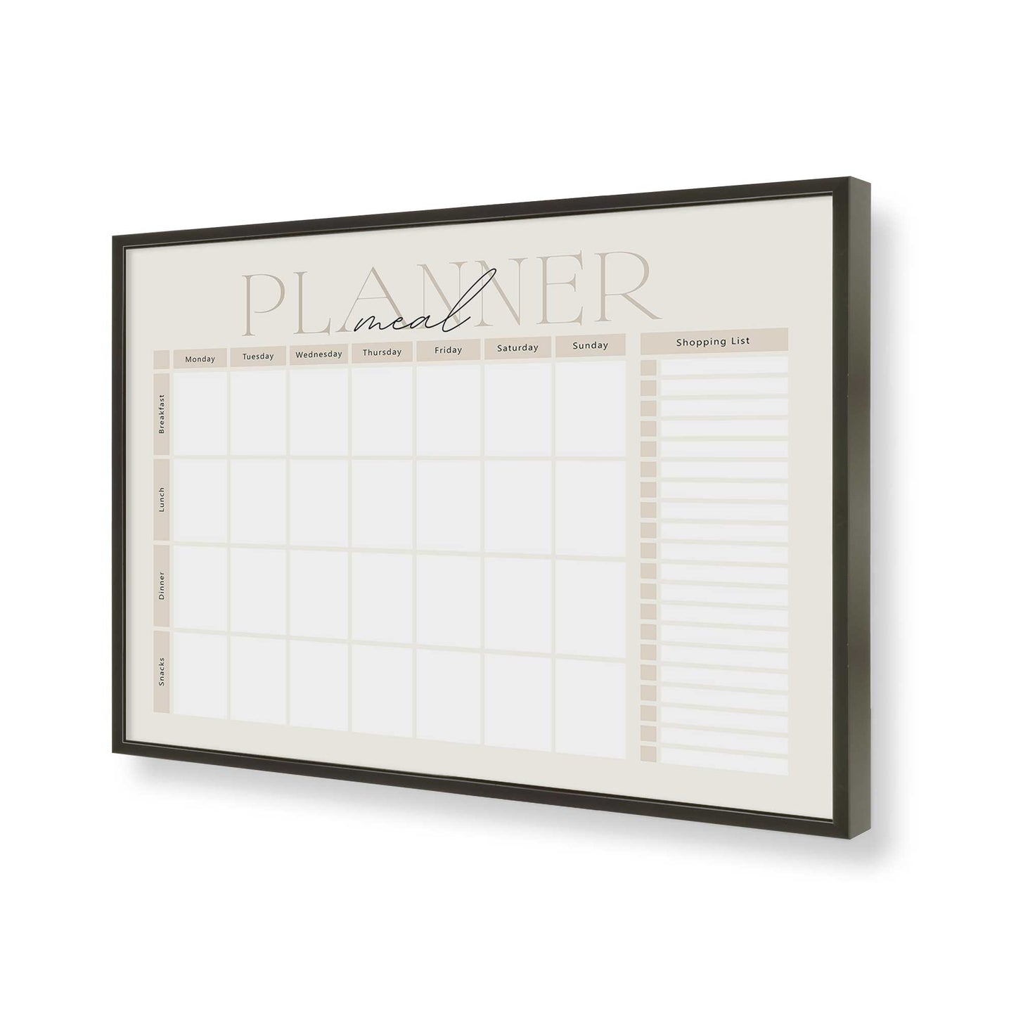 [Color:Satin Black], Picture of art in a Satin Black frame of the corner