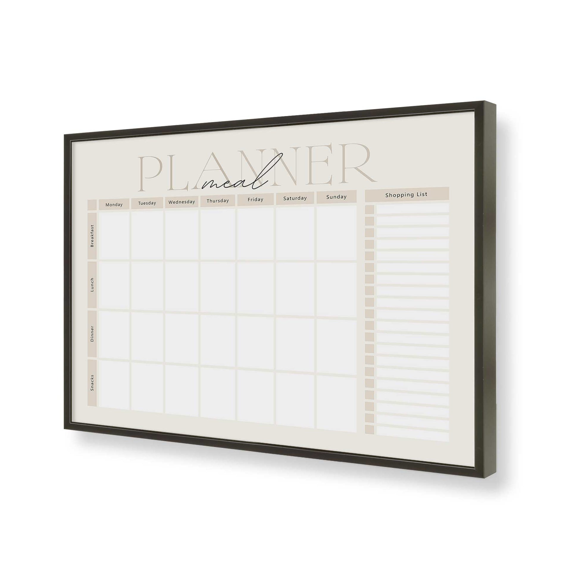 [Color:Satin Black], Picture of art in a Satin Black frame of the corner