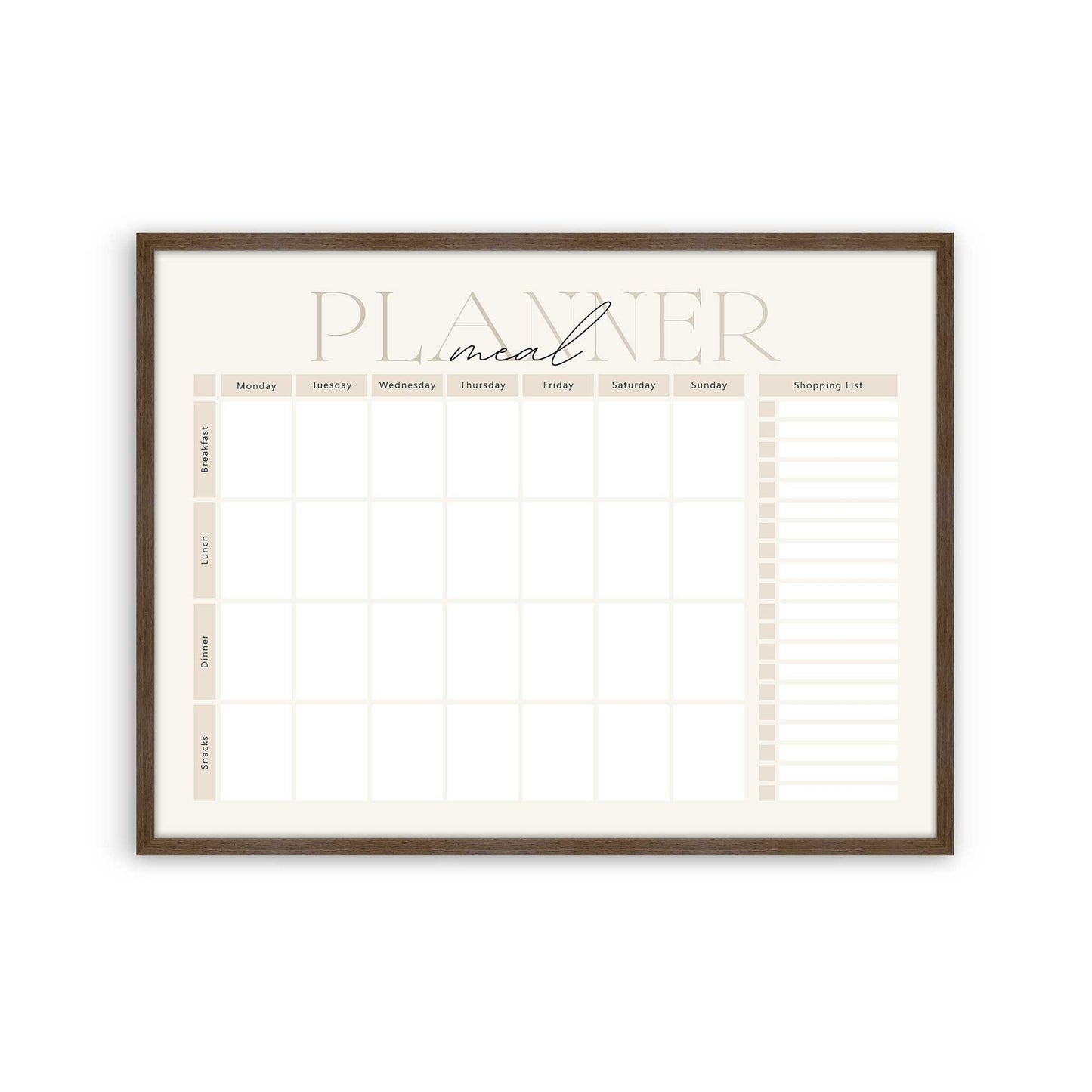 [Color:Walnut], Picture of art in a Walnut frame