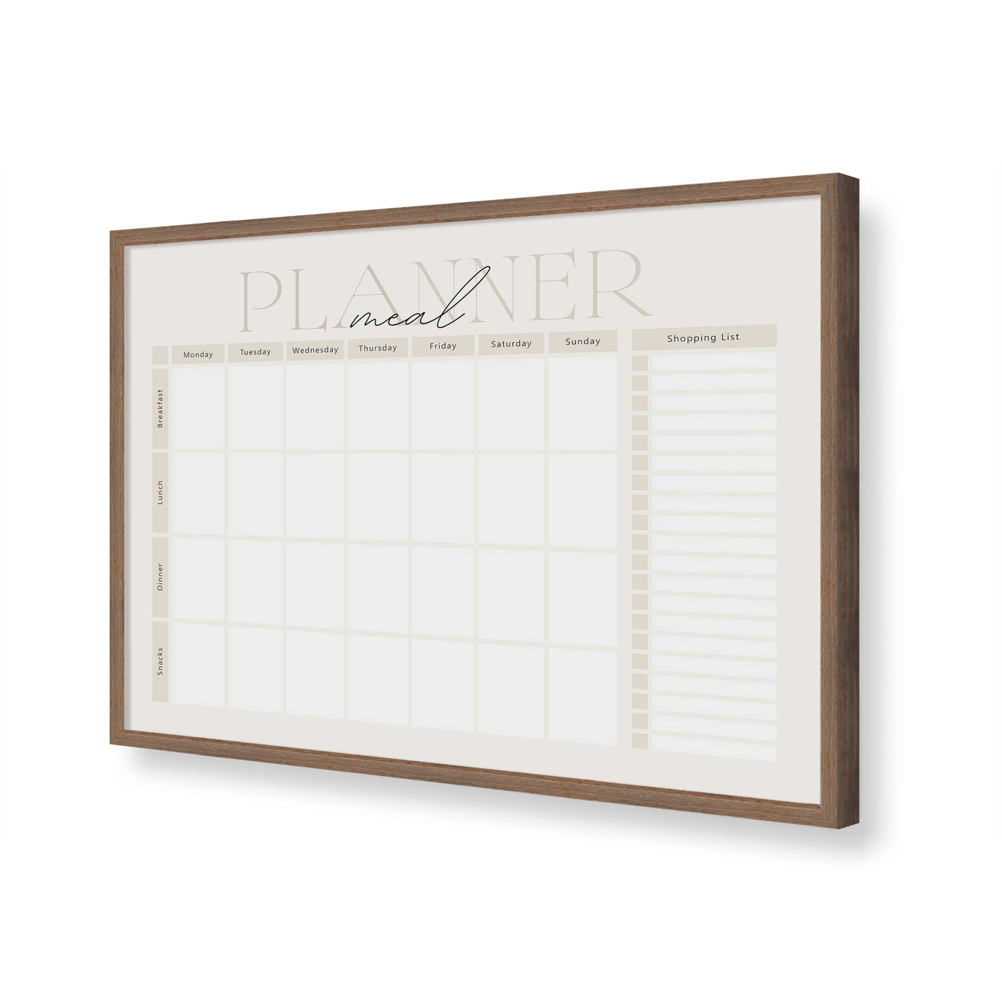 [Color:Walnut], Picture of art in a Walnut frame of the corner