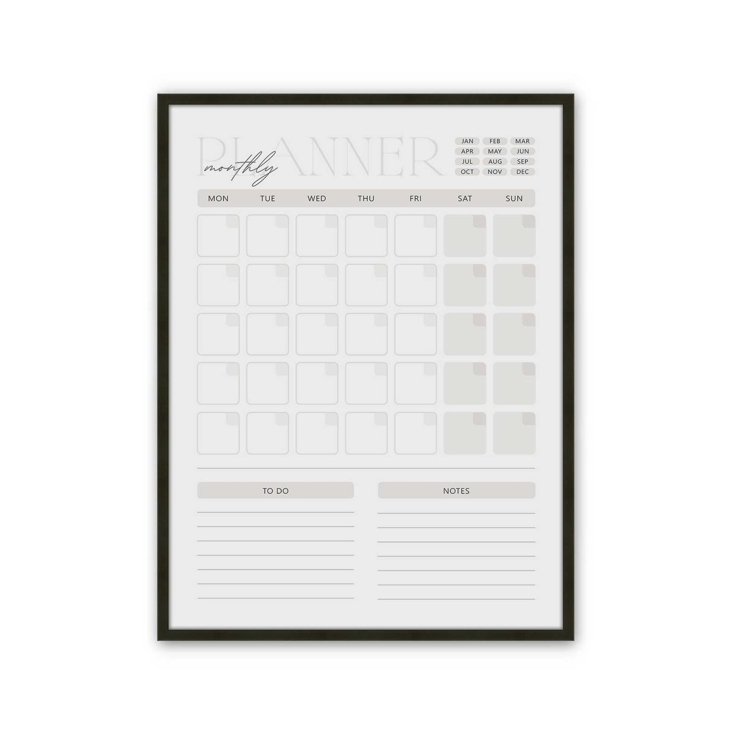 [Color:Satin Black], Picture of art in a Satin Black frame
