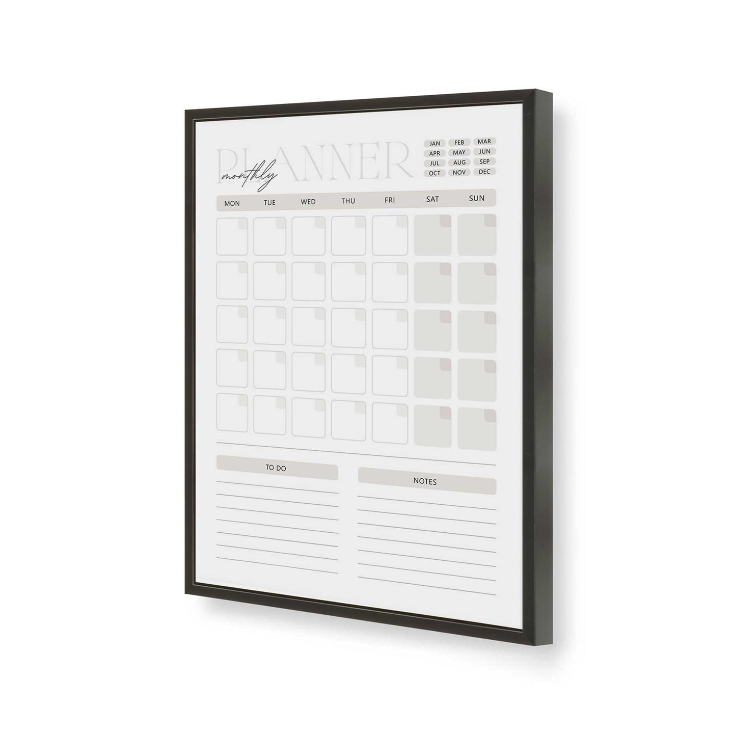 [Color:Satin Black], Picture of art in a Satin Black frame of the corner