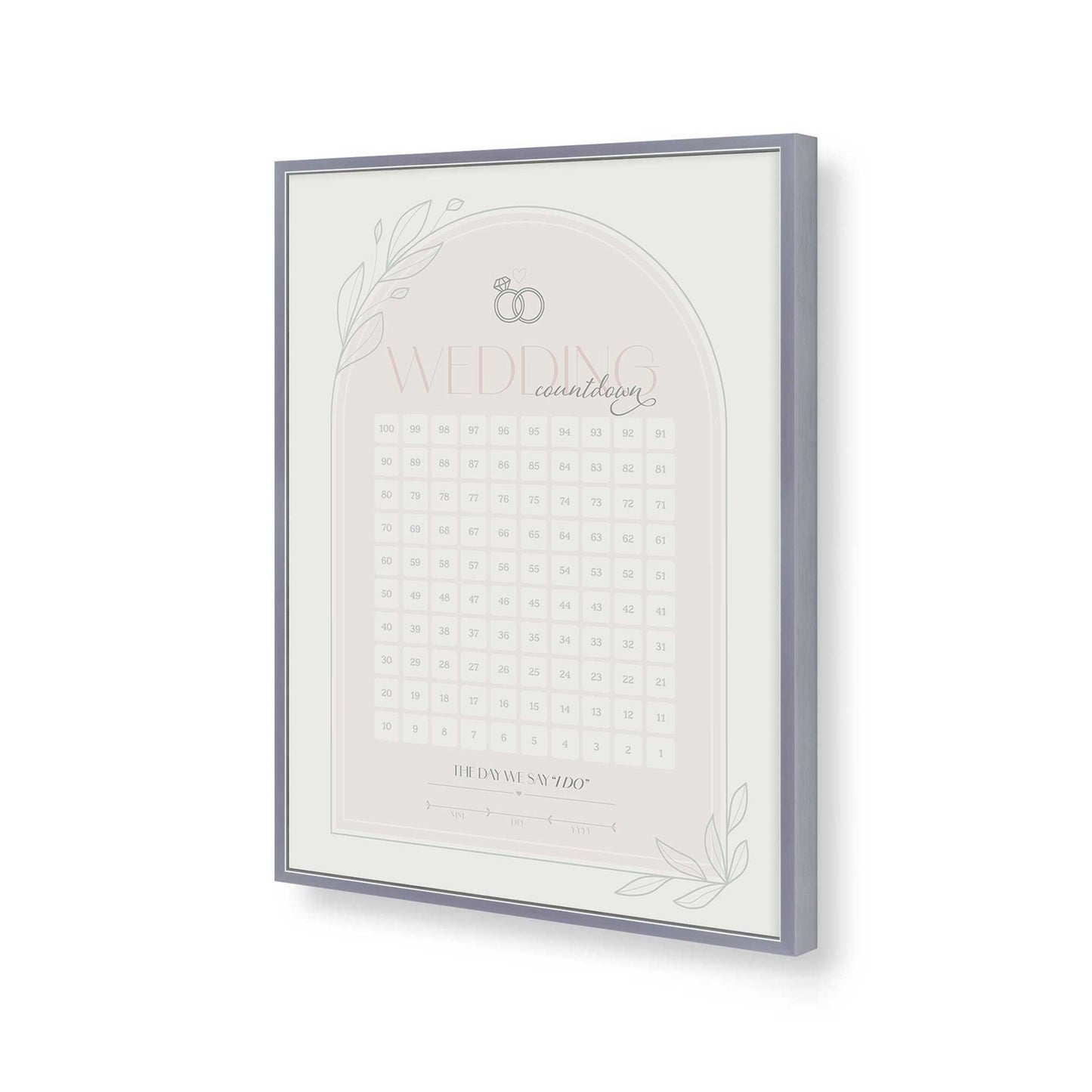 [Color:Polished Chrome], Picture of art in a Polished Chrome frame of the corner