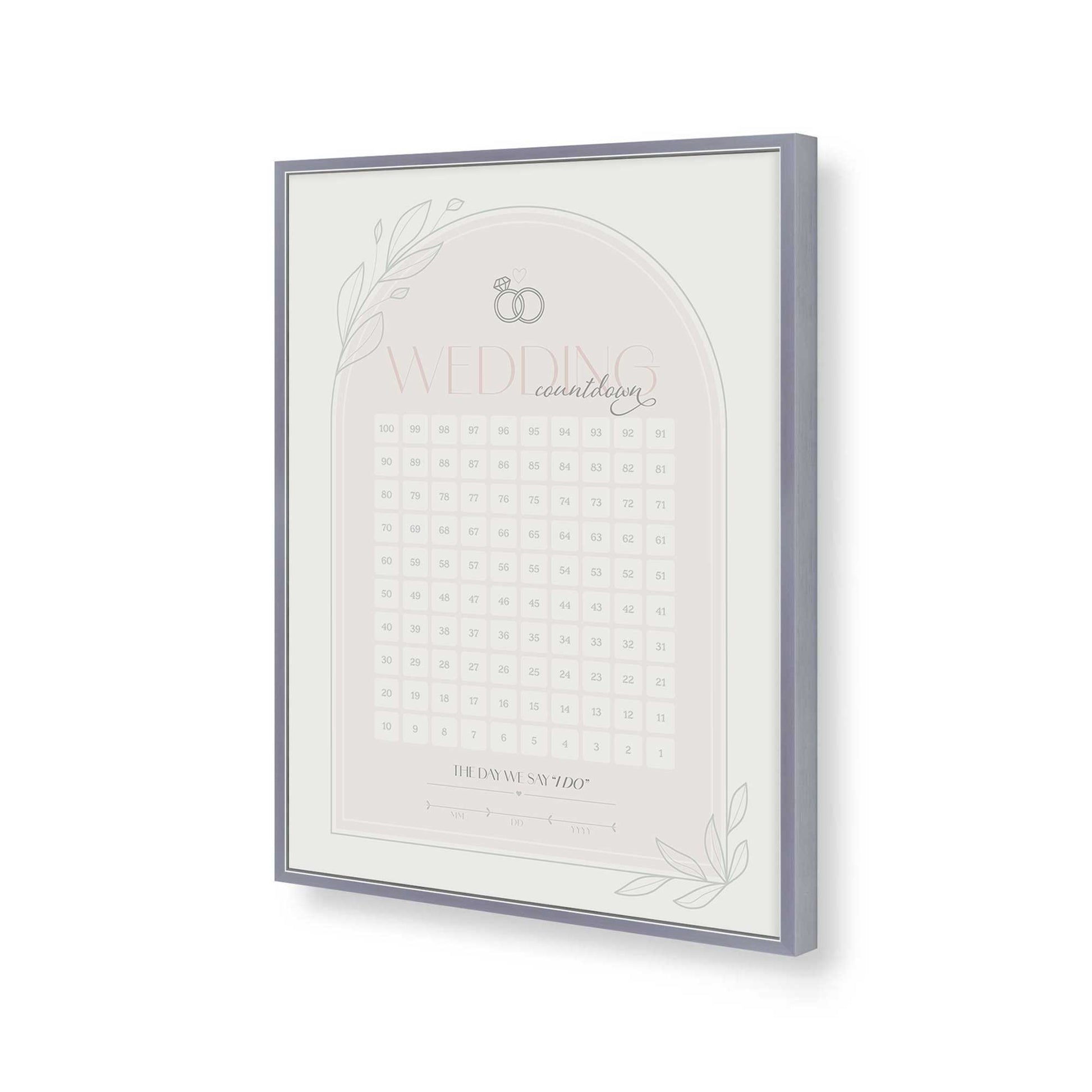 [Color:Polished Chrome], Picture of art in a Polished Chrome frame of the corner