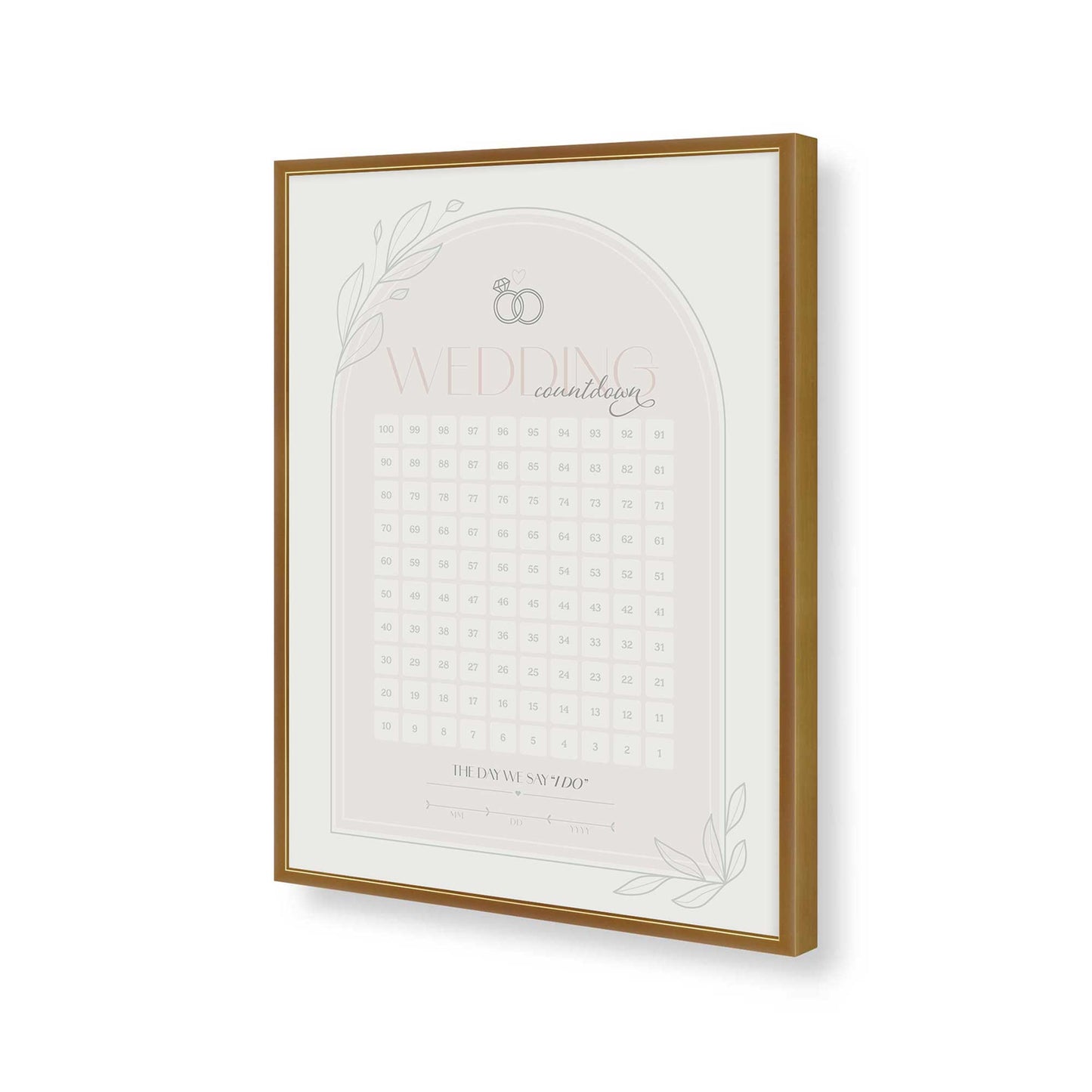 [Color:Polished Gold], Picture of art in a Polished Gold frame of the corner