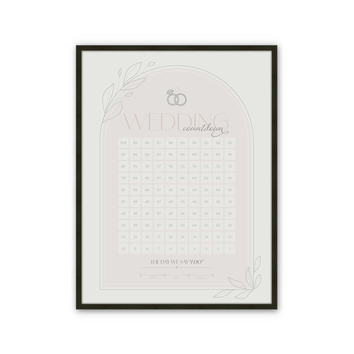 [Color:Satin Black], Picture of art in a Satin Black frame