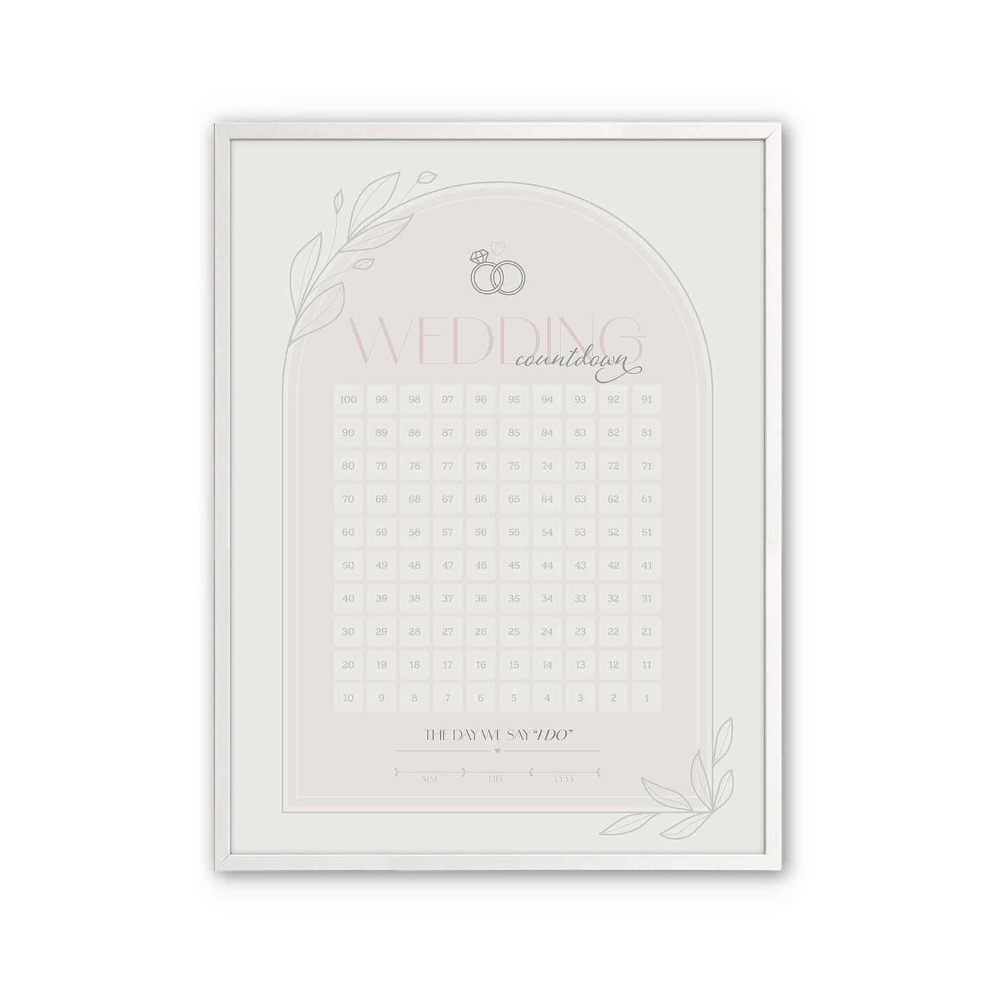 [Color:Opaque White], Picture of art in a Opaque White frame