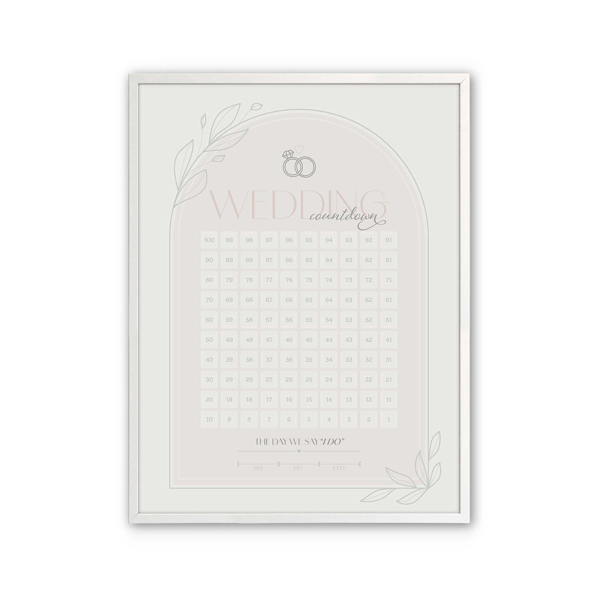 [Color:Opaque White], Picture of art in a Opaque White frame