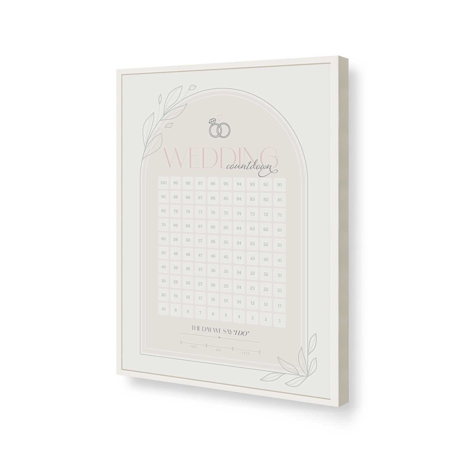 [Color:Opaque White], Picture of art in a Opaque White frame of the corner