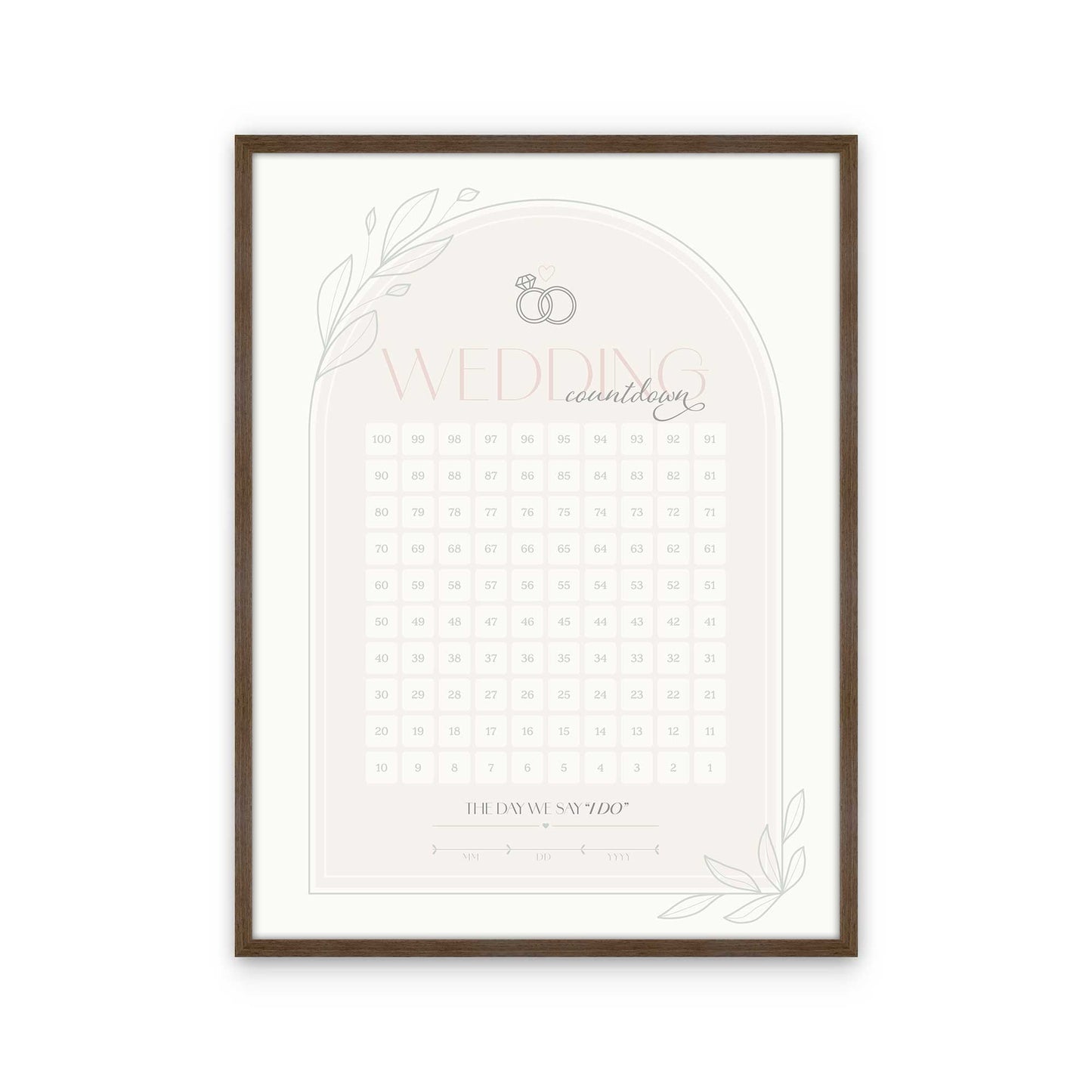 [Color:Walnut], Picture of art in a Walnut frame