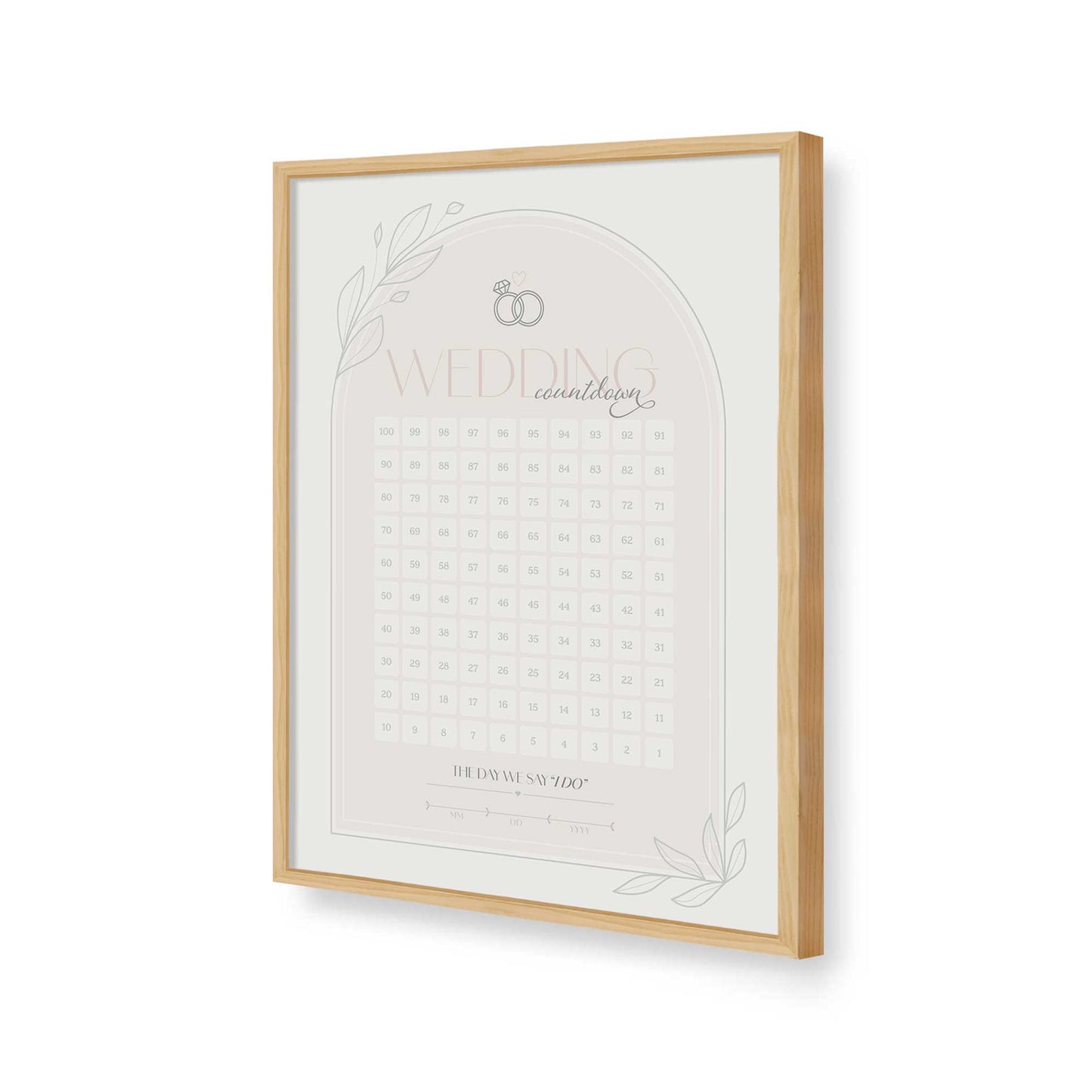 [Color:American Maple], Picture of art in a American Maple frame of the corner