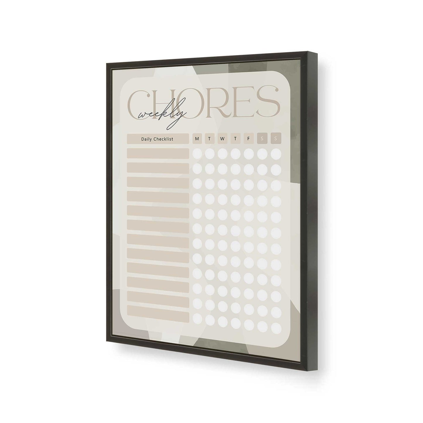 [Color:Satin Black], Picture of art in a Satin Black frame of the corner