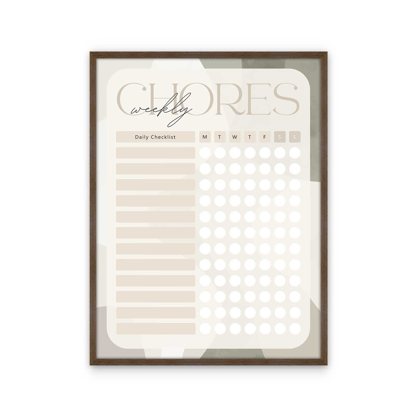 [Color:Walnut], Picture of art in a Walnut frame