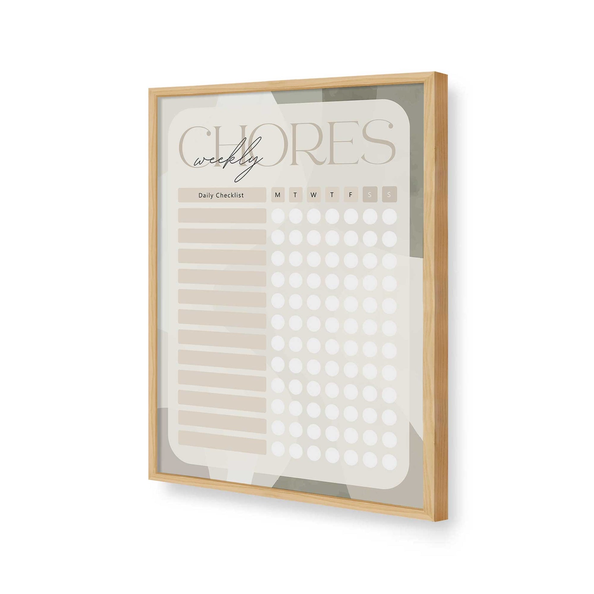 [Color:American Maple], Picture of art in a American Maple frame of the corner