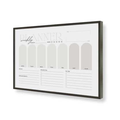[Color:Satin Black], Picture of art in a Satin Black frame of the corner
