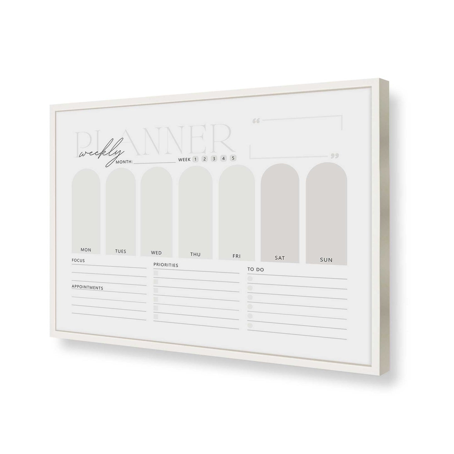 [Color:Opaque White], Picture of art in a Opaque White frame of the corner