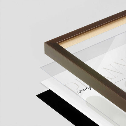 [Color:Belvinder Brown], Picture of art in a Belvinder Brown frame at an angle