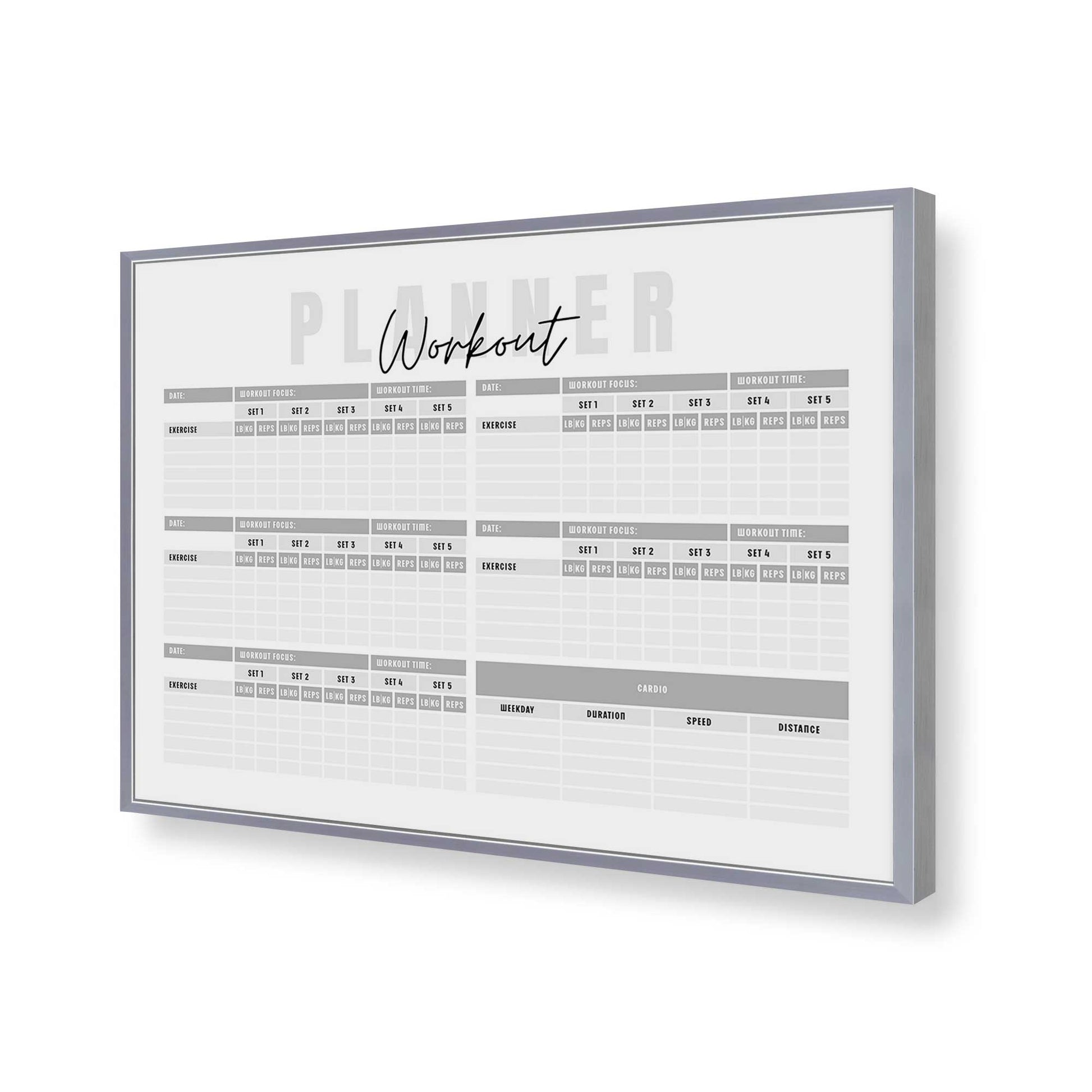 [Color:Polished Chrome], Picture of art in a Polished Chrome frame of the corner