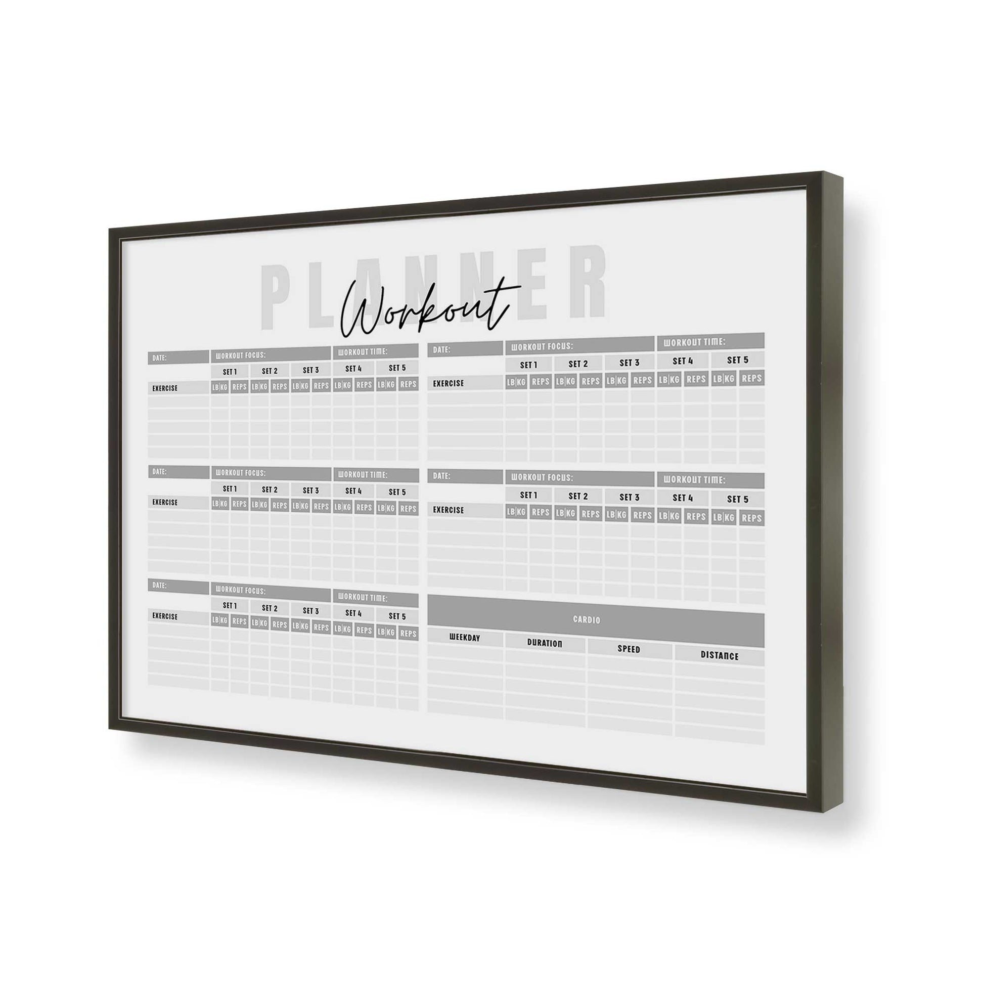 [Color:Satin Black], Picture of art in a Satin Black frame of the corner