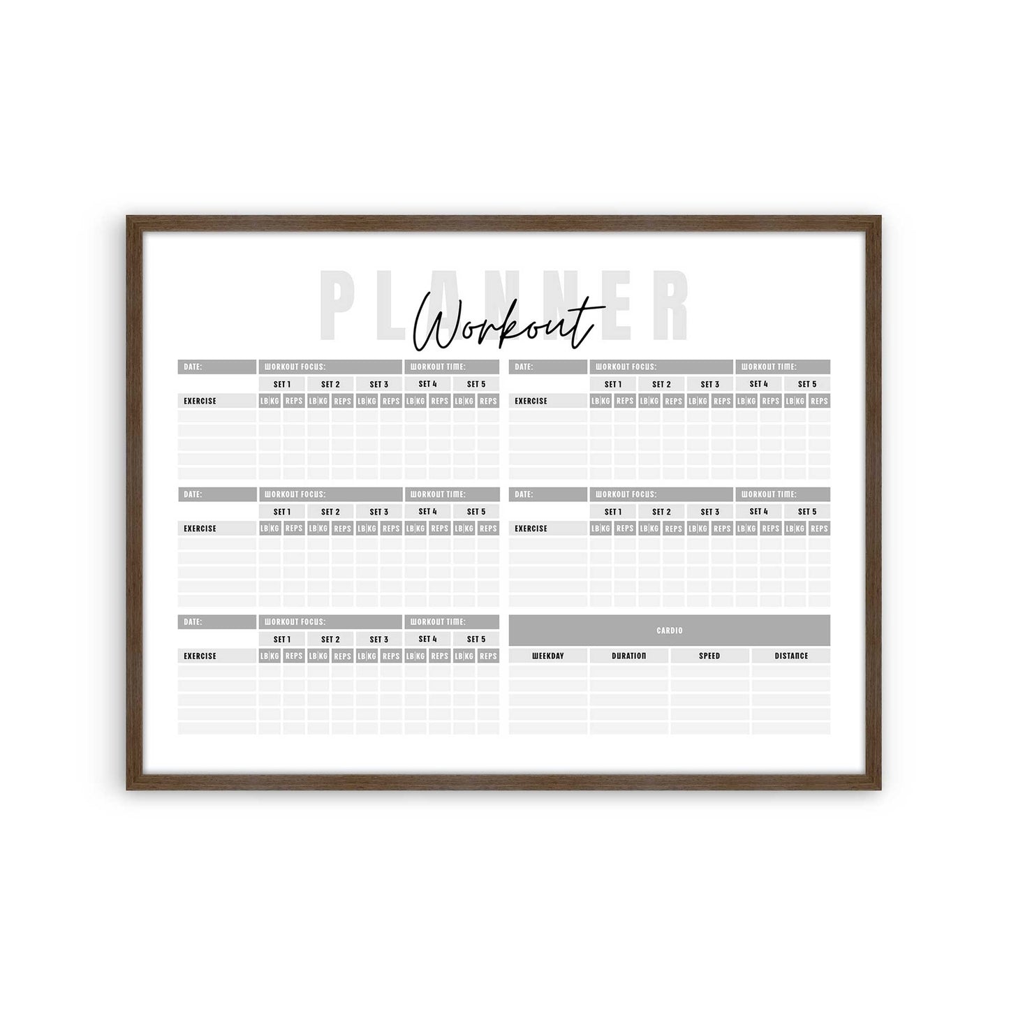 [Color:Walnut], Picture of art in a Walnut frame