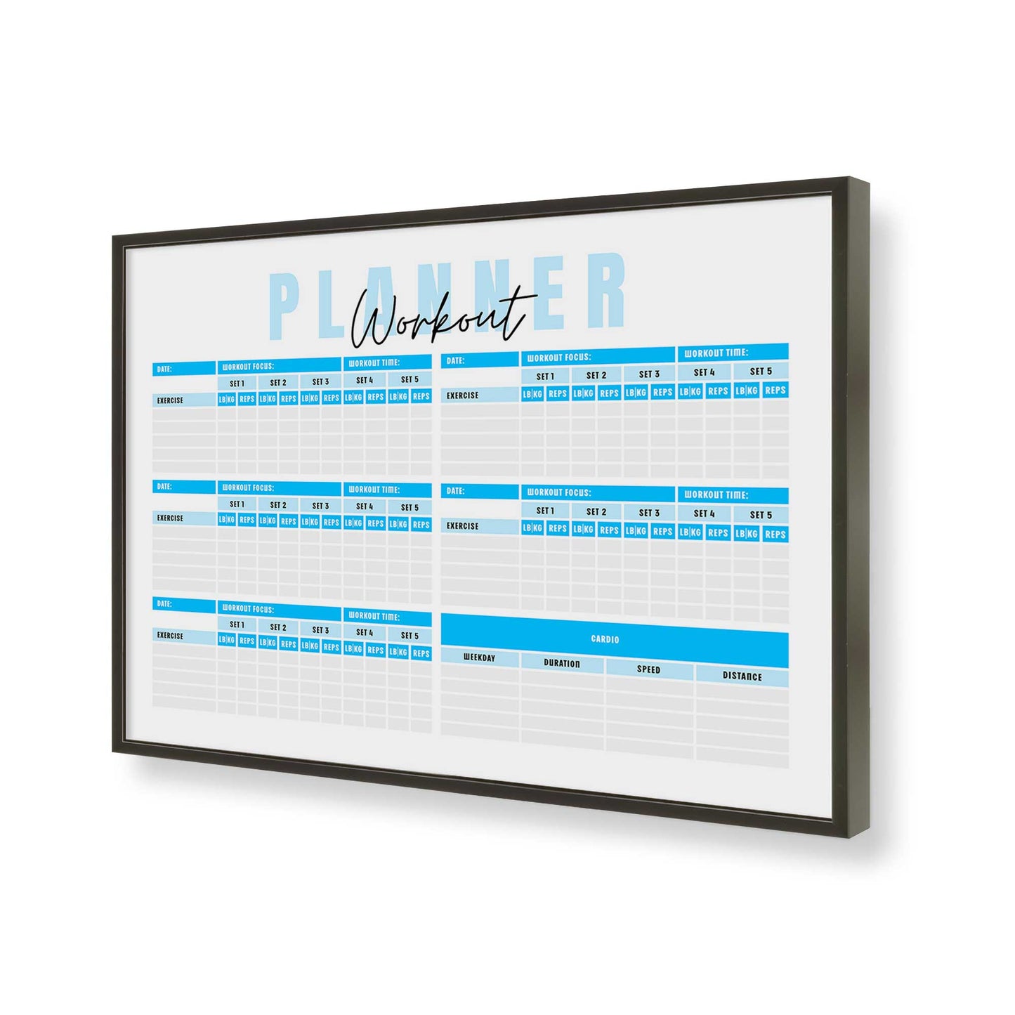 [Color:Satin Black], Picture of art in a Satin Black frame of the corner