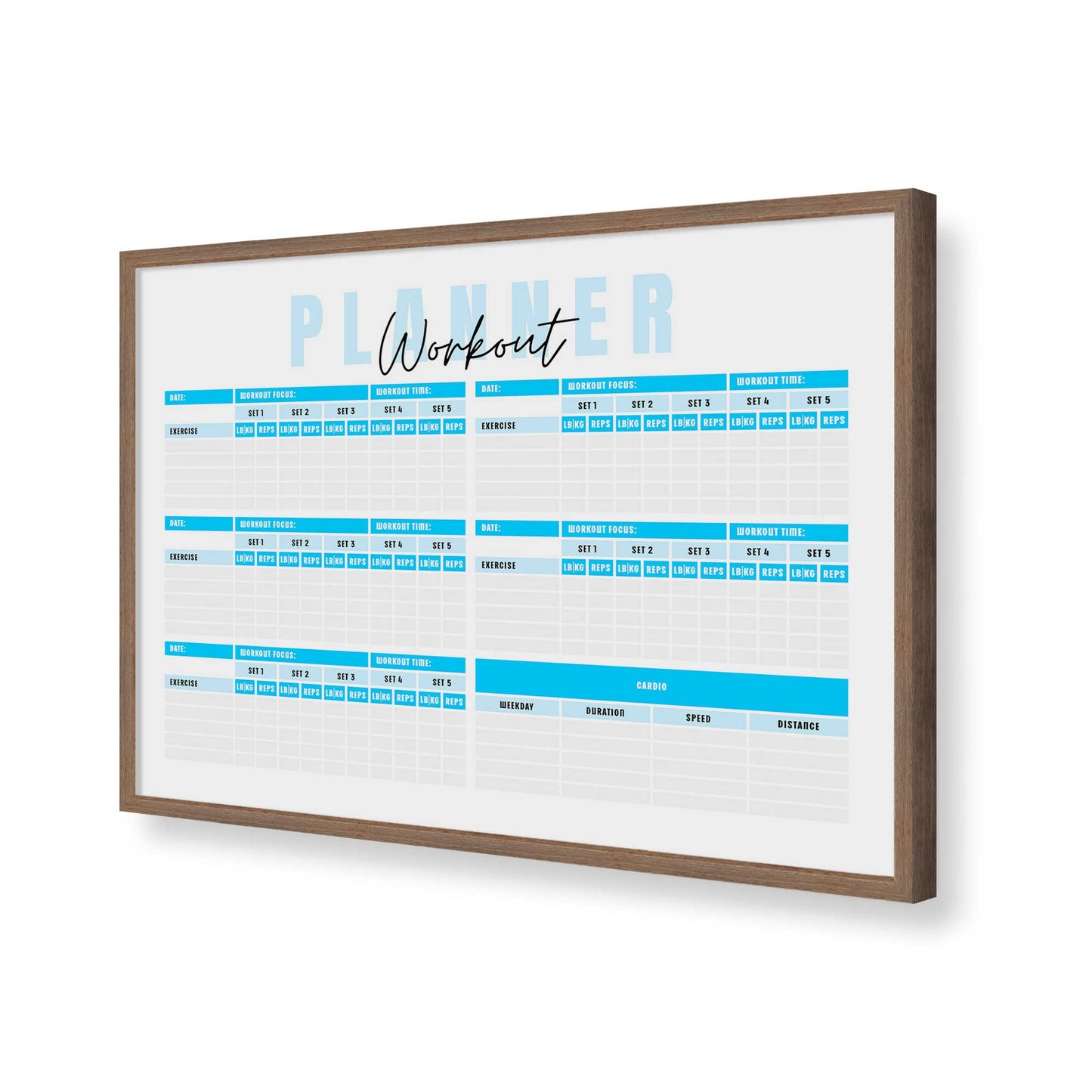 [Color:Walnut], Picture of art in a Walnut frame of the corner