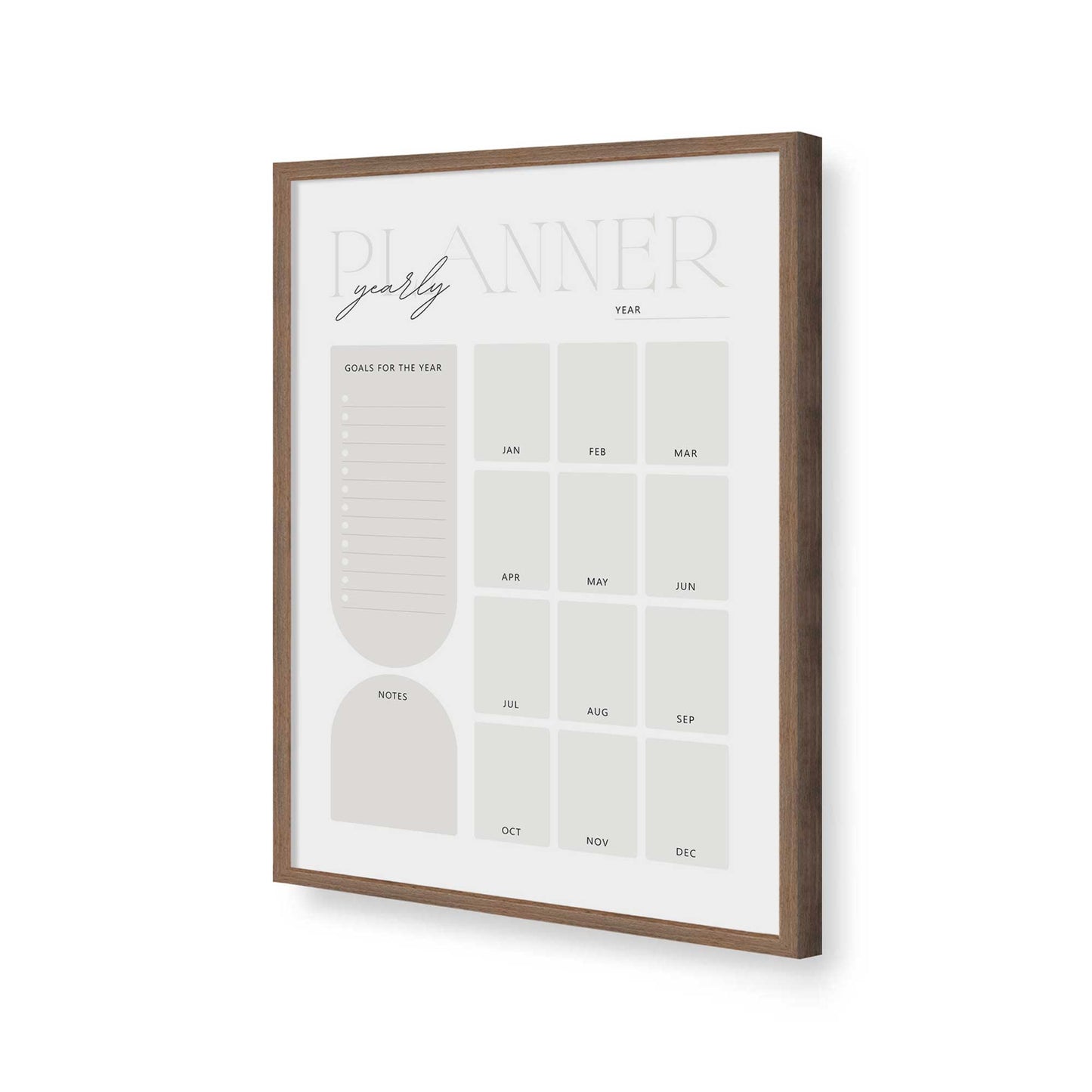 [Color:Walnut], Picture of art in a Walnut frame of the corner