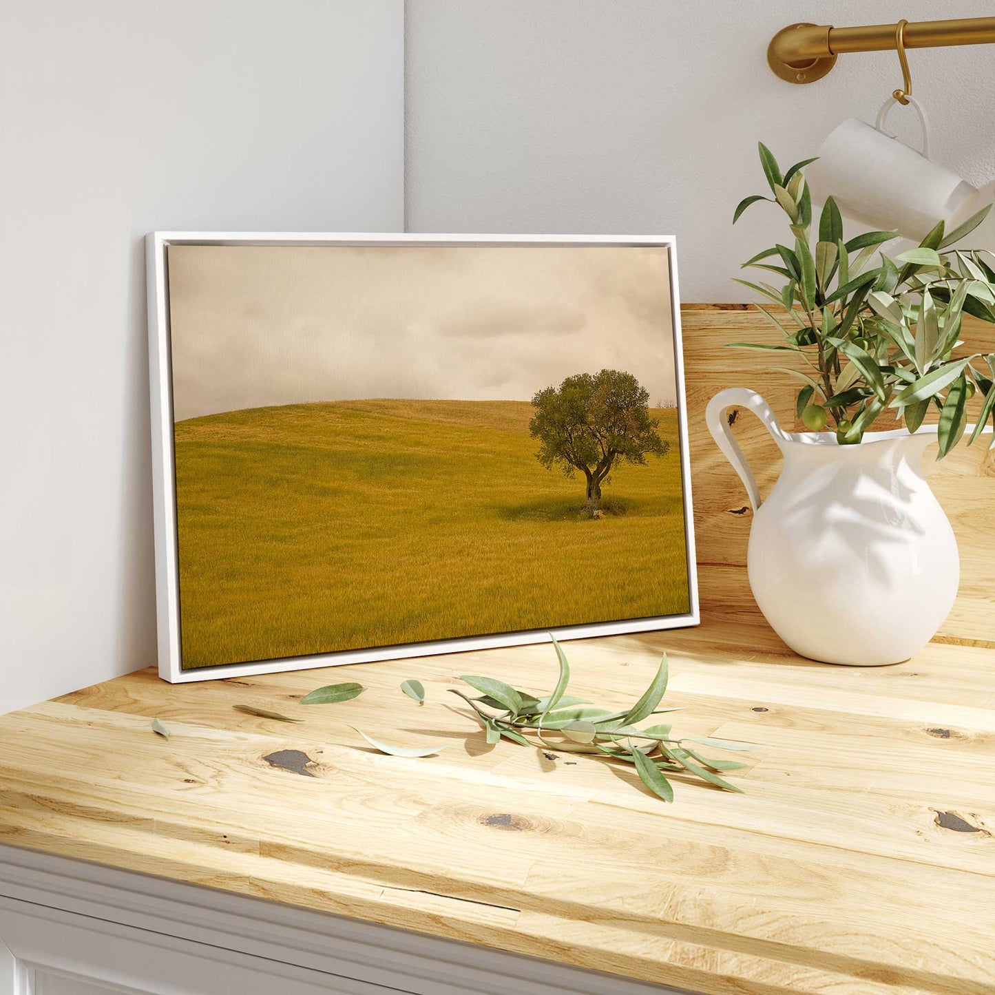 Tuscan Fields' Charm Print on Canvas