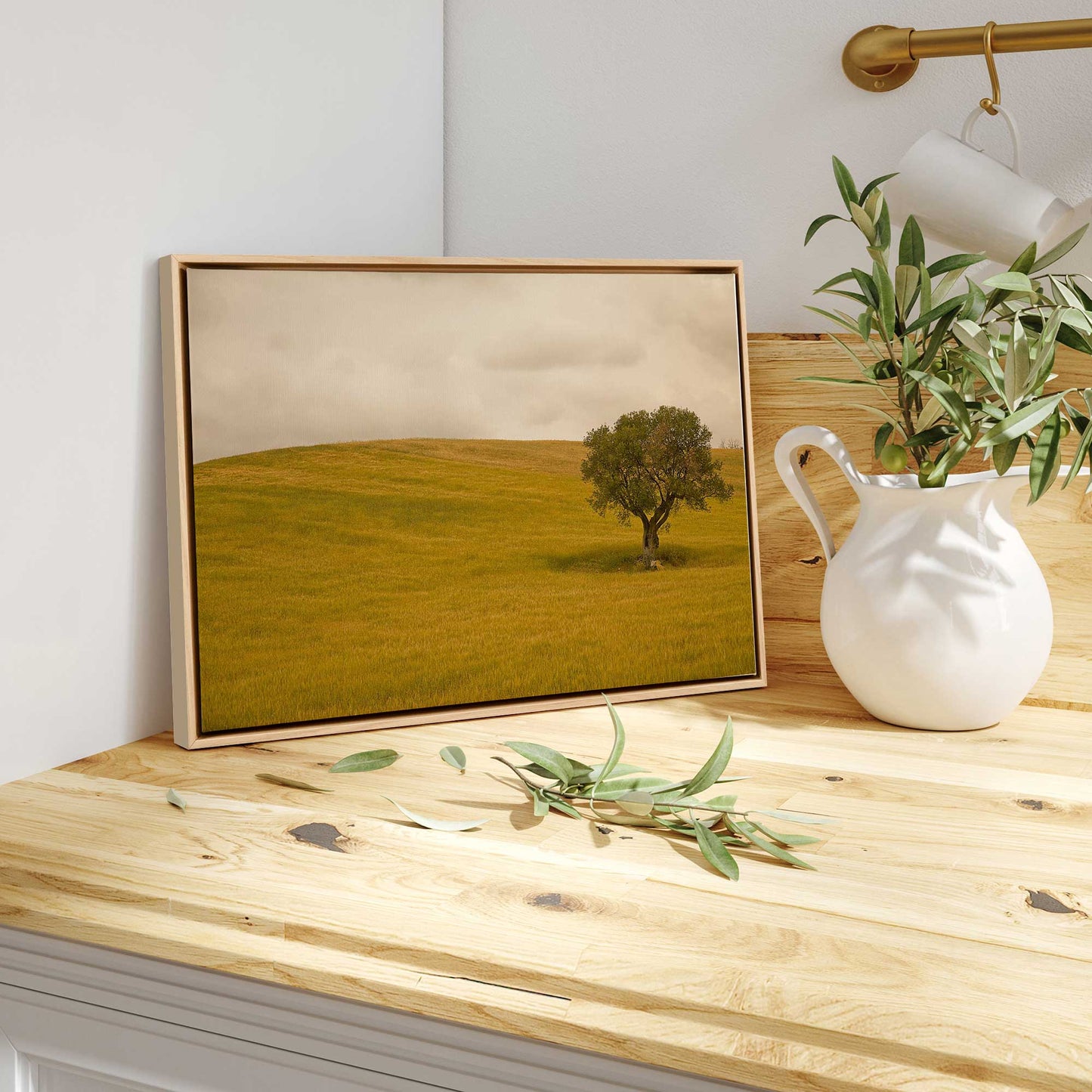 Tuscan Fields' Charm Print on Canvas