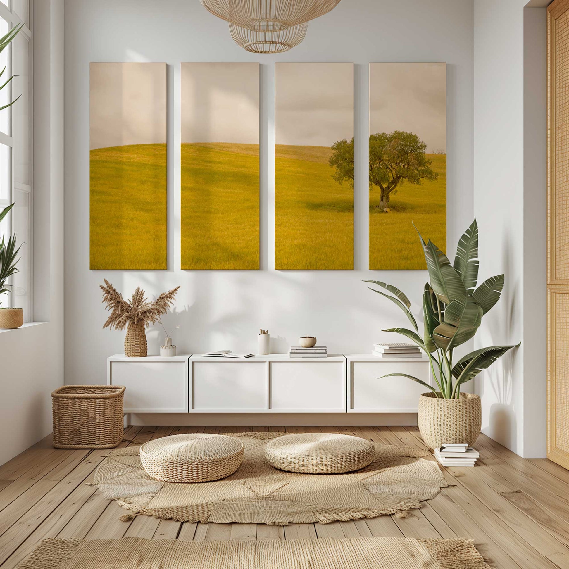 [Color:Stretched Canvas], Picture of art in a room