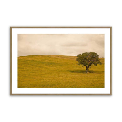 [Color:Brushed Gold], Picture of art in a Brushed Gold frame