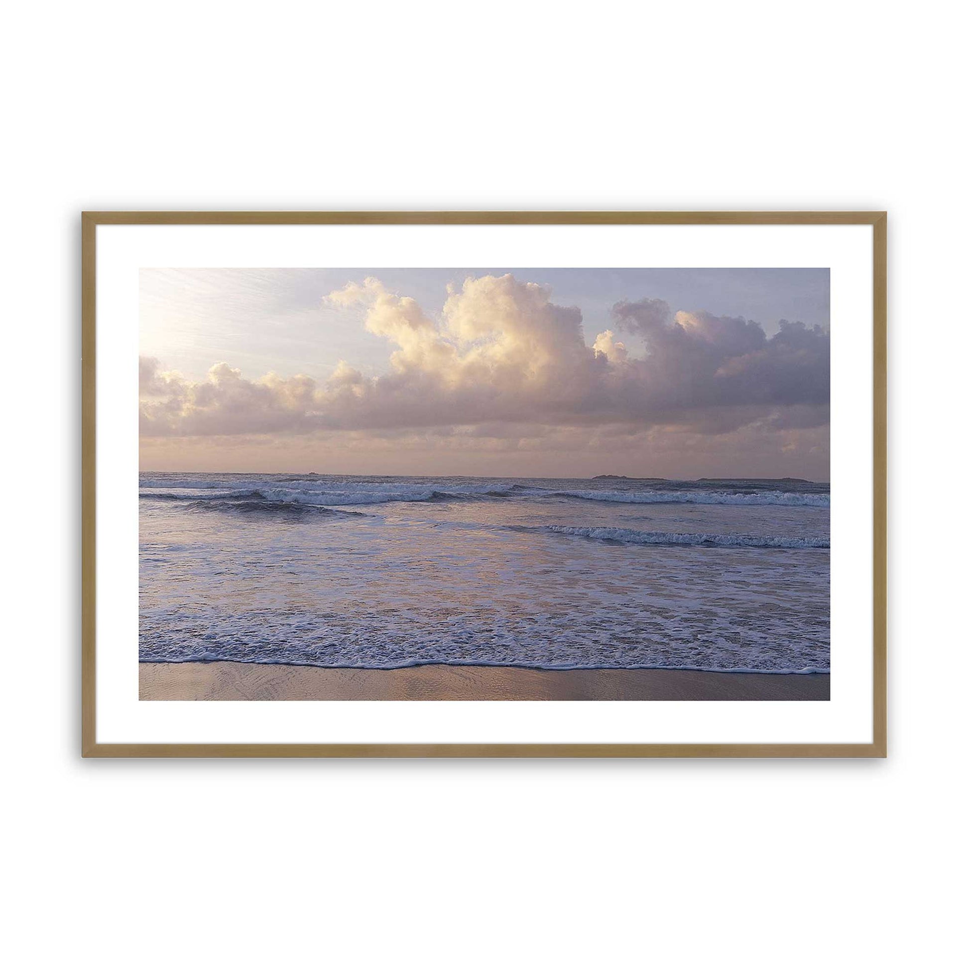 [Color:Brushed Gold], Picture of art in a Brushed Gold frame