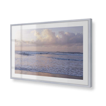 [Color:Polished Chrome], Picture of art in a Polished Chrome frame at an angle