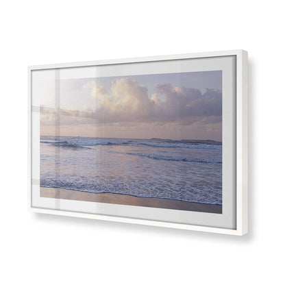 [Color:Opaque White], Picture of art in a Opaque White frame at an angle