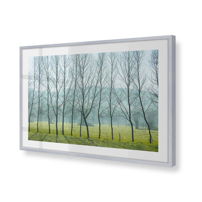 [Color:Polished Chrome], Picture of art in a Polished Chrome frame at an angle