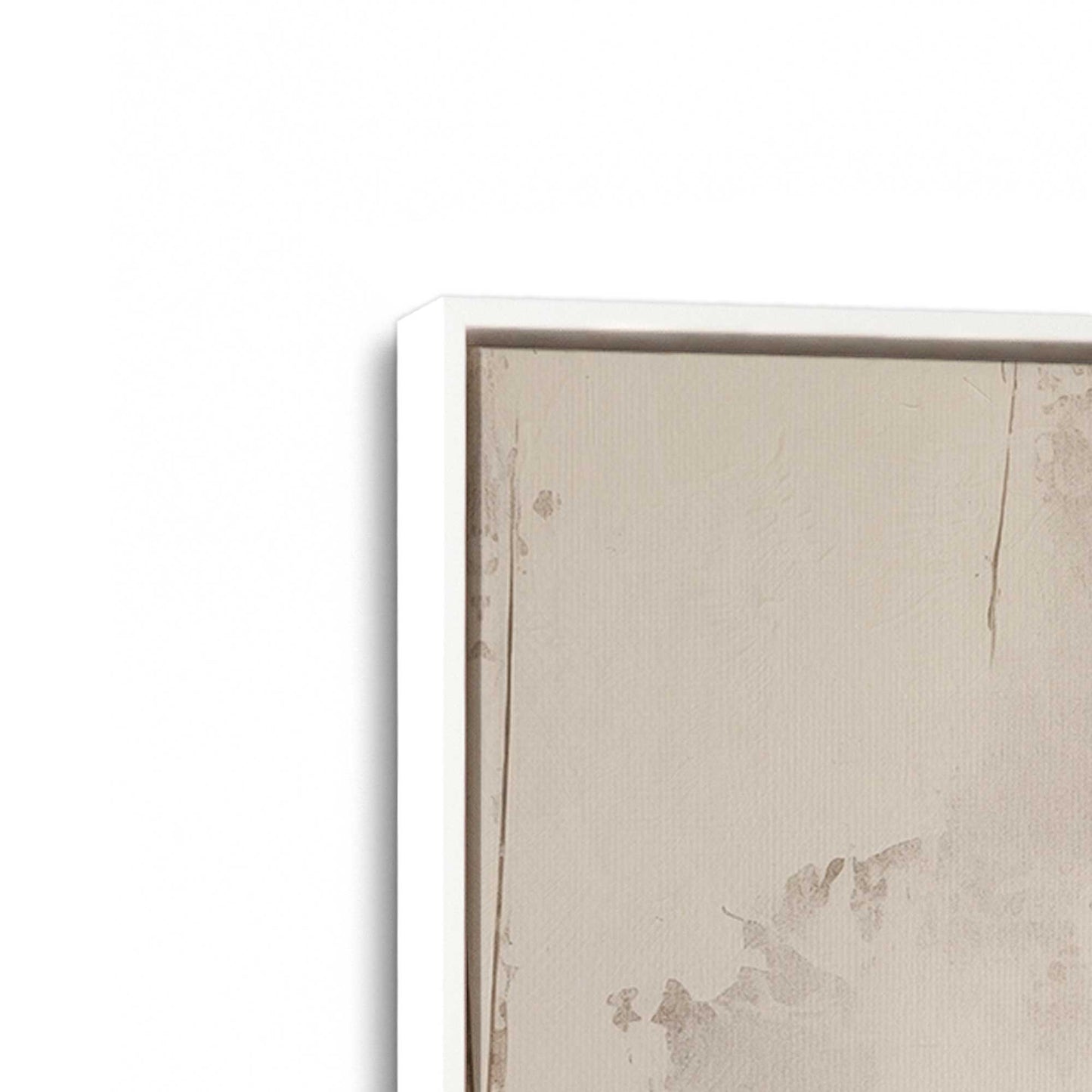 [Color:Opaque White], Picture of art in a White frame at an angle