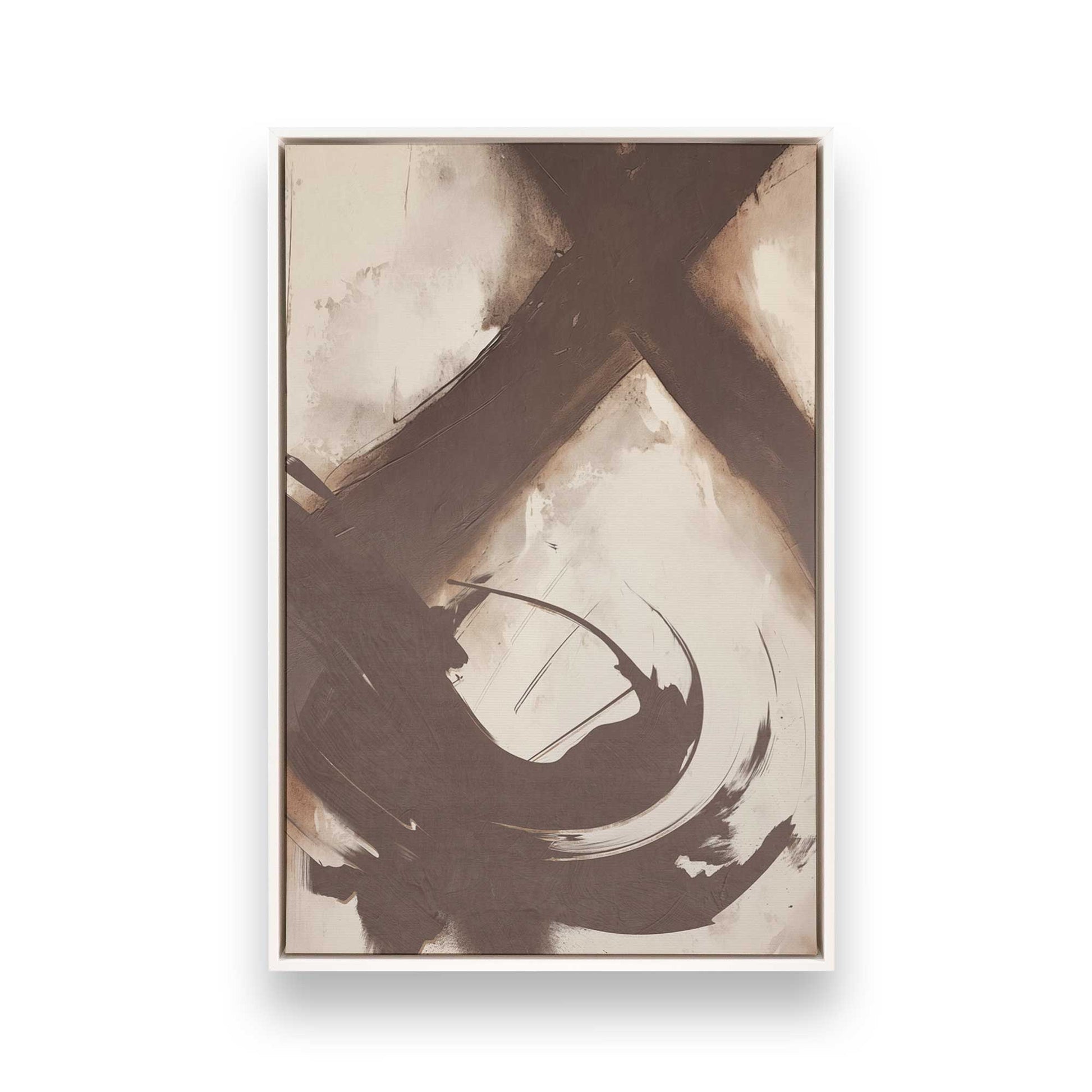 [Color:Opaque White], Picture of art in a White frame