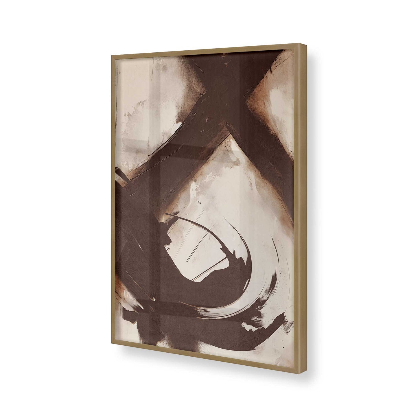 [Color:Brushed Gold], Picture of art in a Brushed Gold frame of the corner