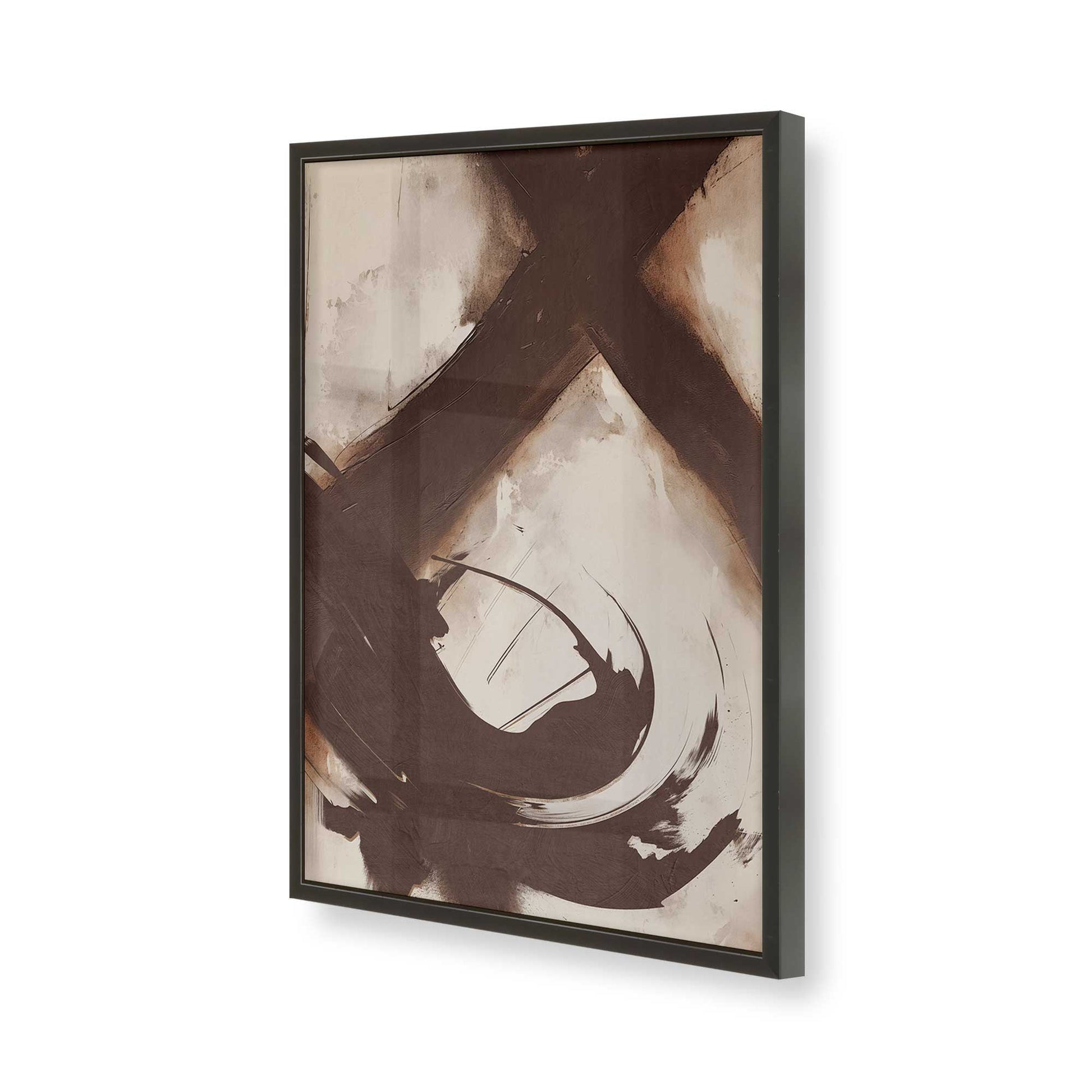 [Color:Satin Black], Picture of art in a Satin Black frame of the corner