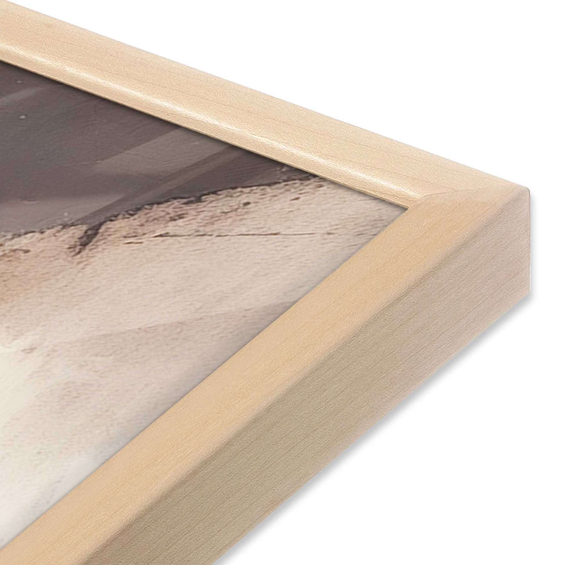 [Color:Raw Maple], Picture of art in a Raw Maple frame at an angle